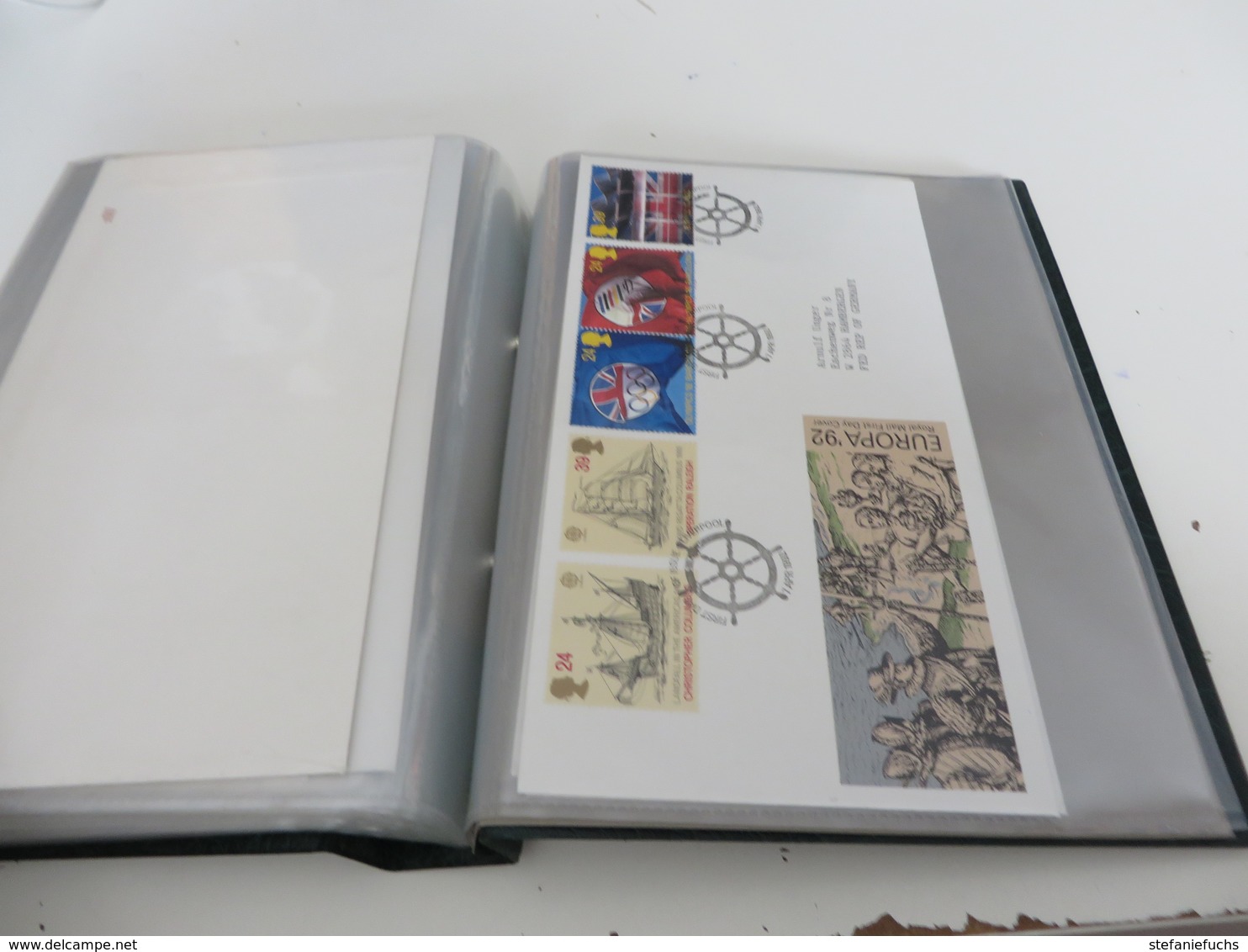 GROßBRITANNIEN  1989  bis 1992  /   Posten  F D C  -  BELEGE  im  BINDER