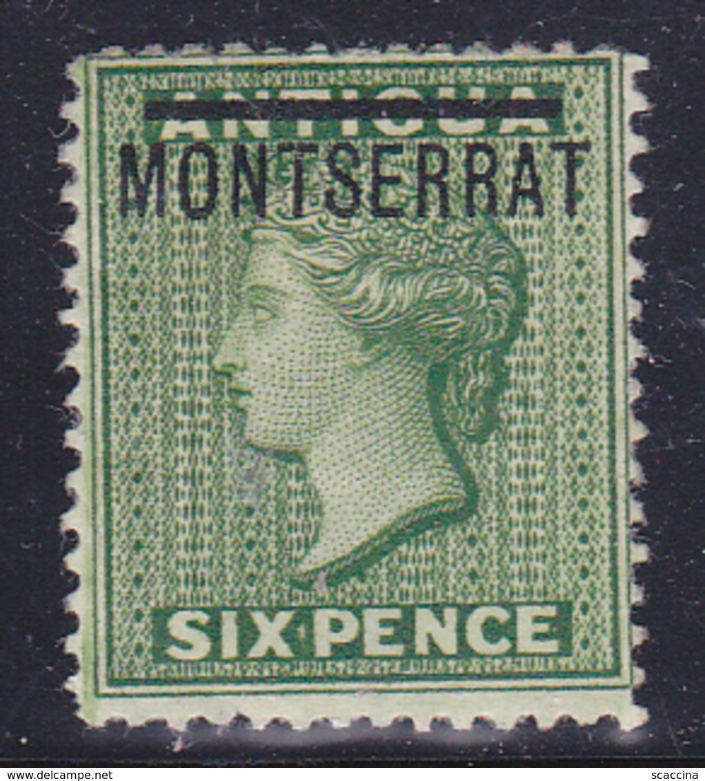 Montserrat 1876  Regina Vittoria   Gibbons N° 2 MLH * - Montserrat