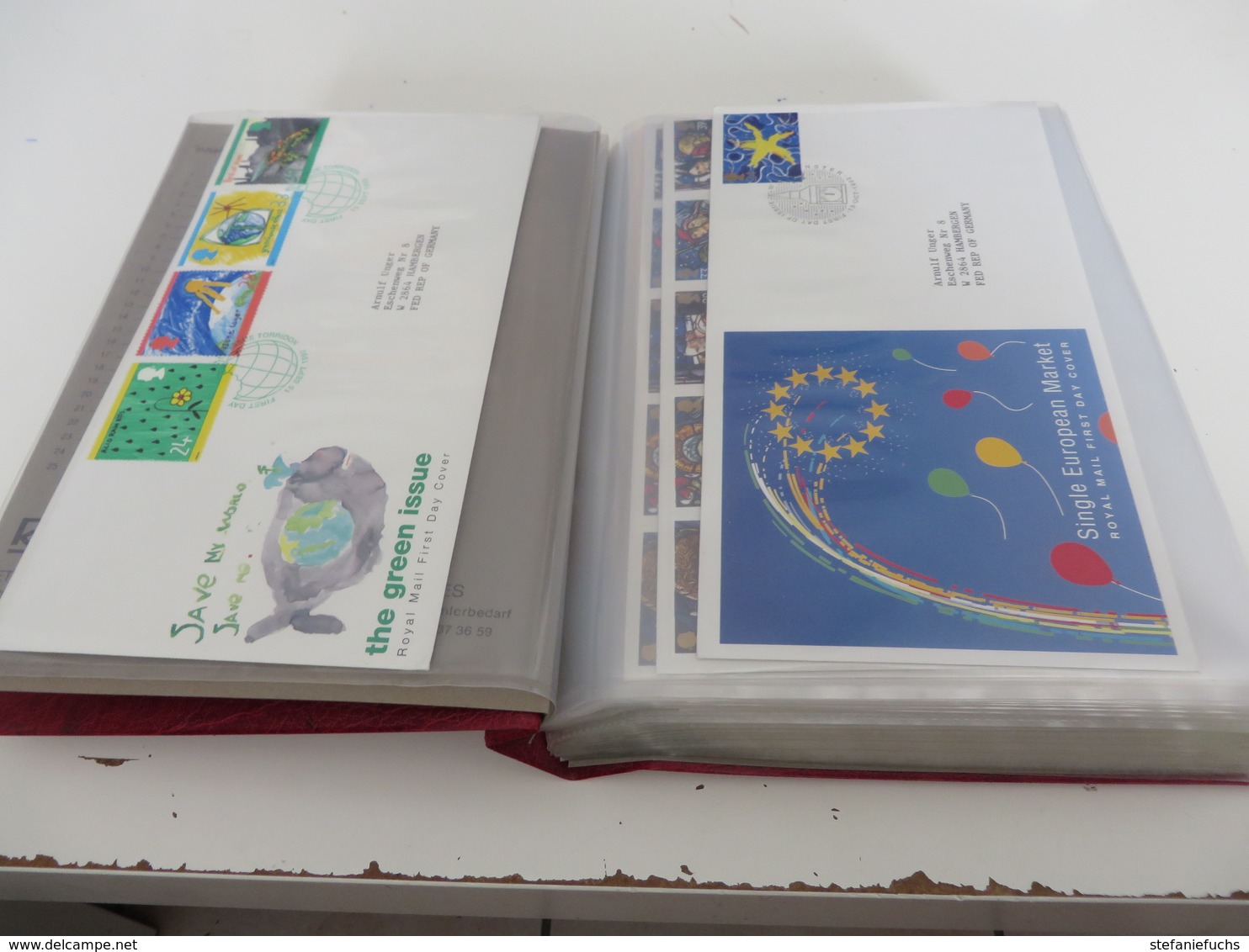 GROßBRITANNIEN  1992  Bis 1997  /   Posten  F D C  -  BELEGE  Im  BINDER - Collections (with Albums)