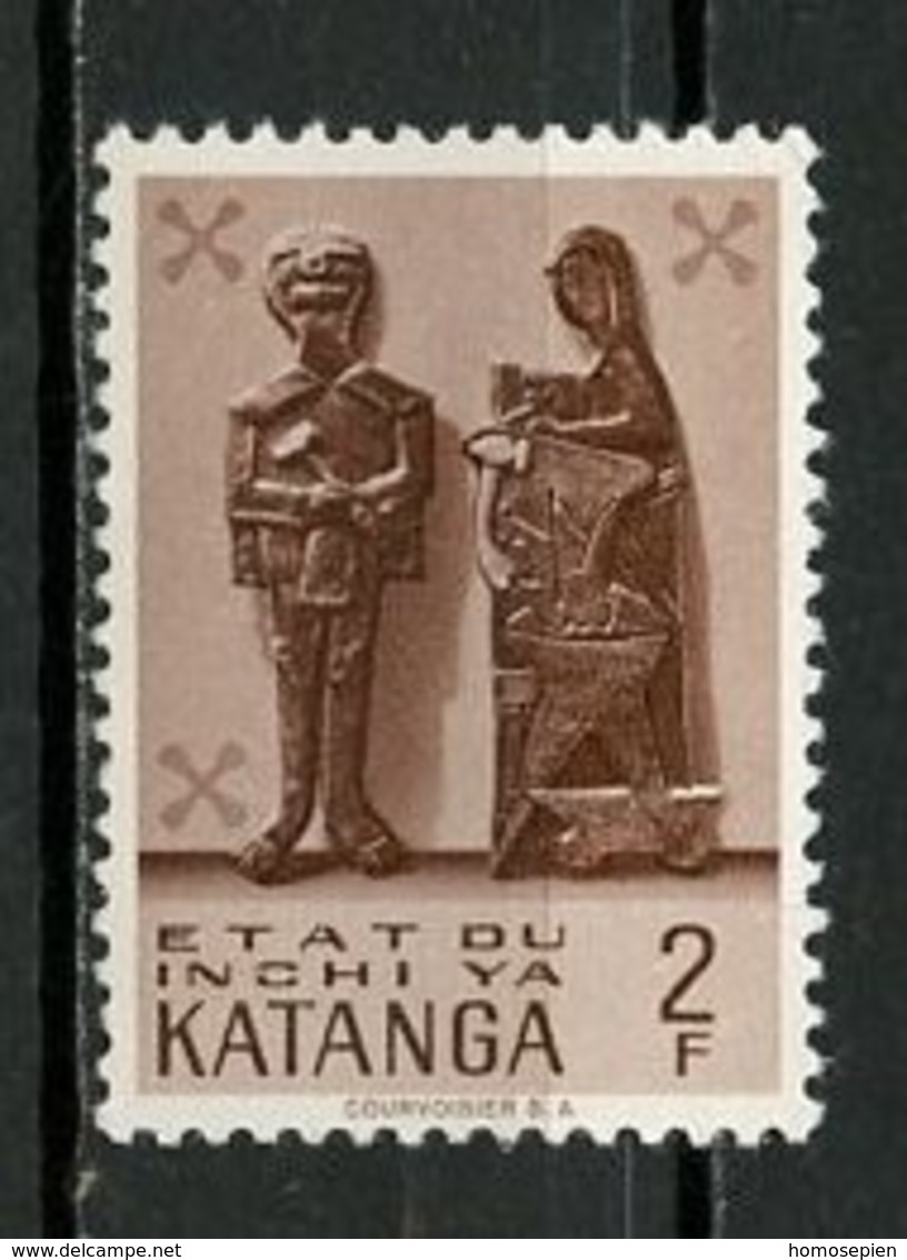 Katanga - Congo 1961 Y&T N°56 - Michel N°56 *** - 2f Art Indigène Moderne - Katanga