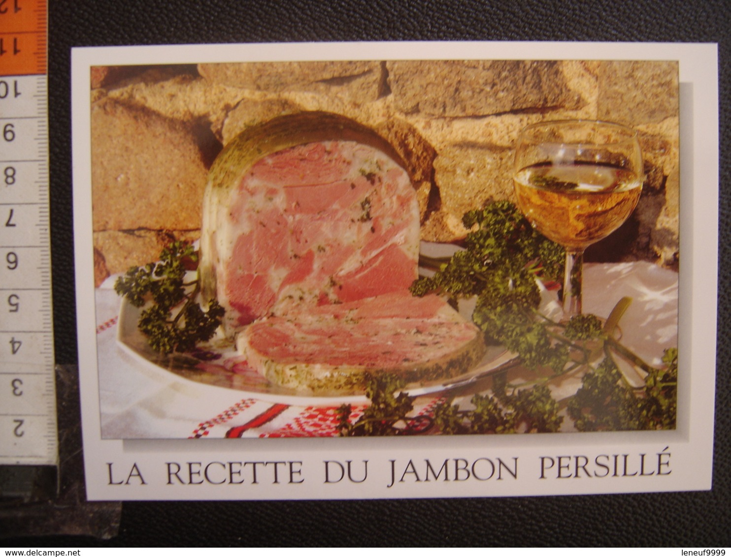 CP Carte Postale Postcard RECETTE CUISINE BOURGOGNE JAMBON PERSILLE - Recipes (cooking)