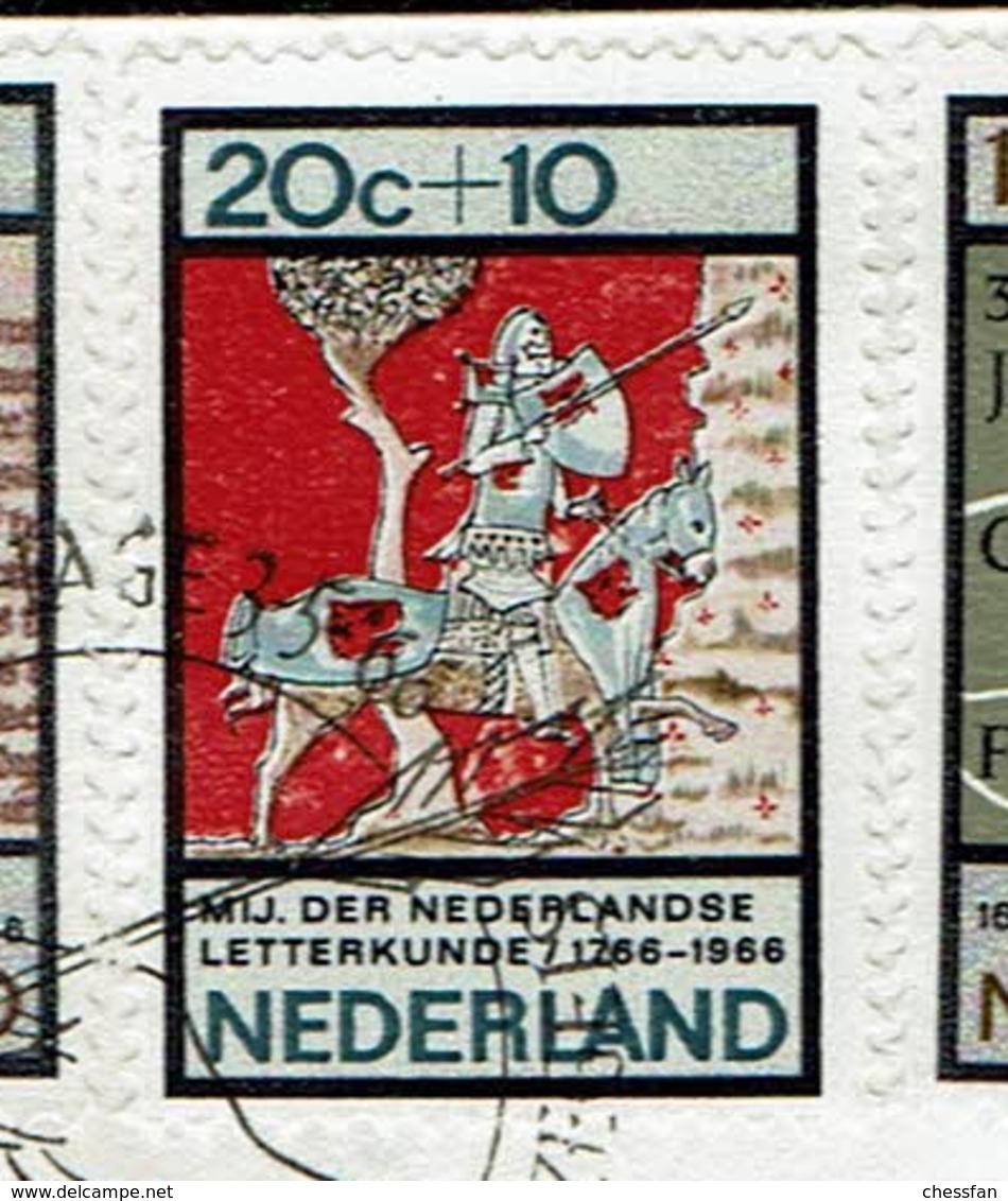 Niederlande Nederland - Ritter Walewein - MiNr 860 (858-862) Schach Chess Ajedrez échecs - Schach