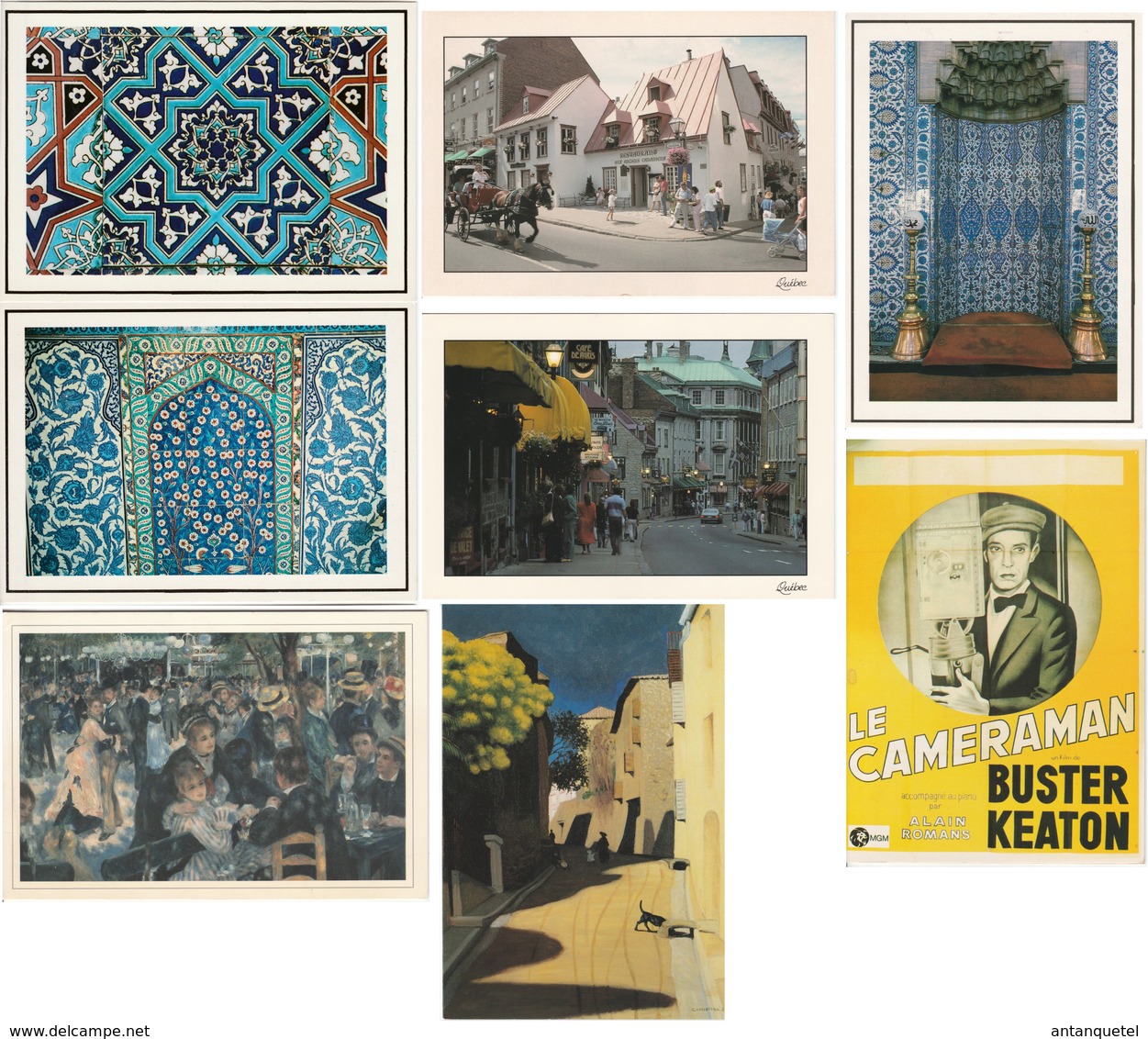 Lot De 8 Grandes Cartes Postales—CPM—Istanbul—Québec—Peintres—Années 90/00 - 5 - 99 Cartes