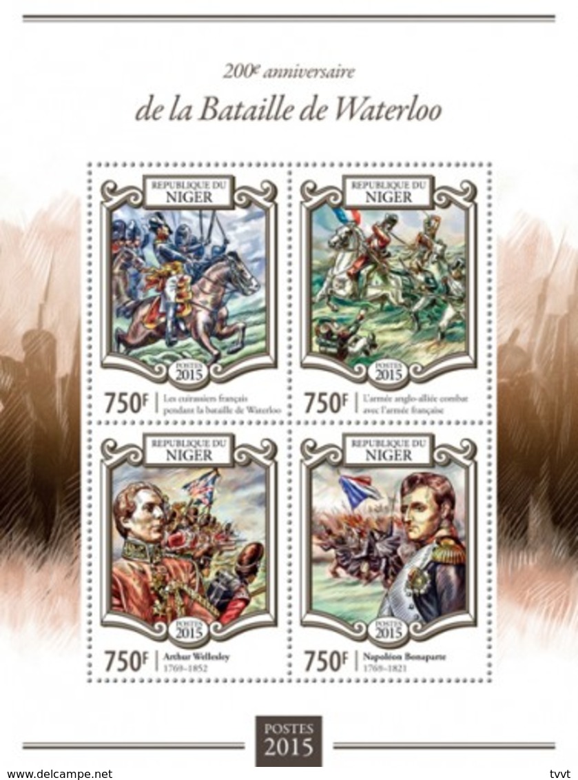 Niger 2015. [nig15112] Battle Of Waterloo (s\s+block) - Révolution Française