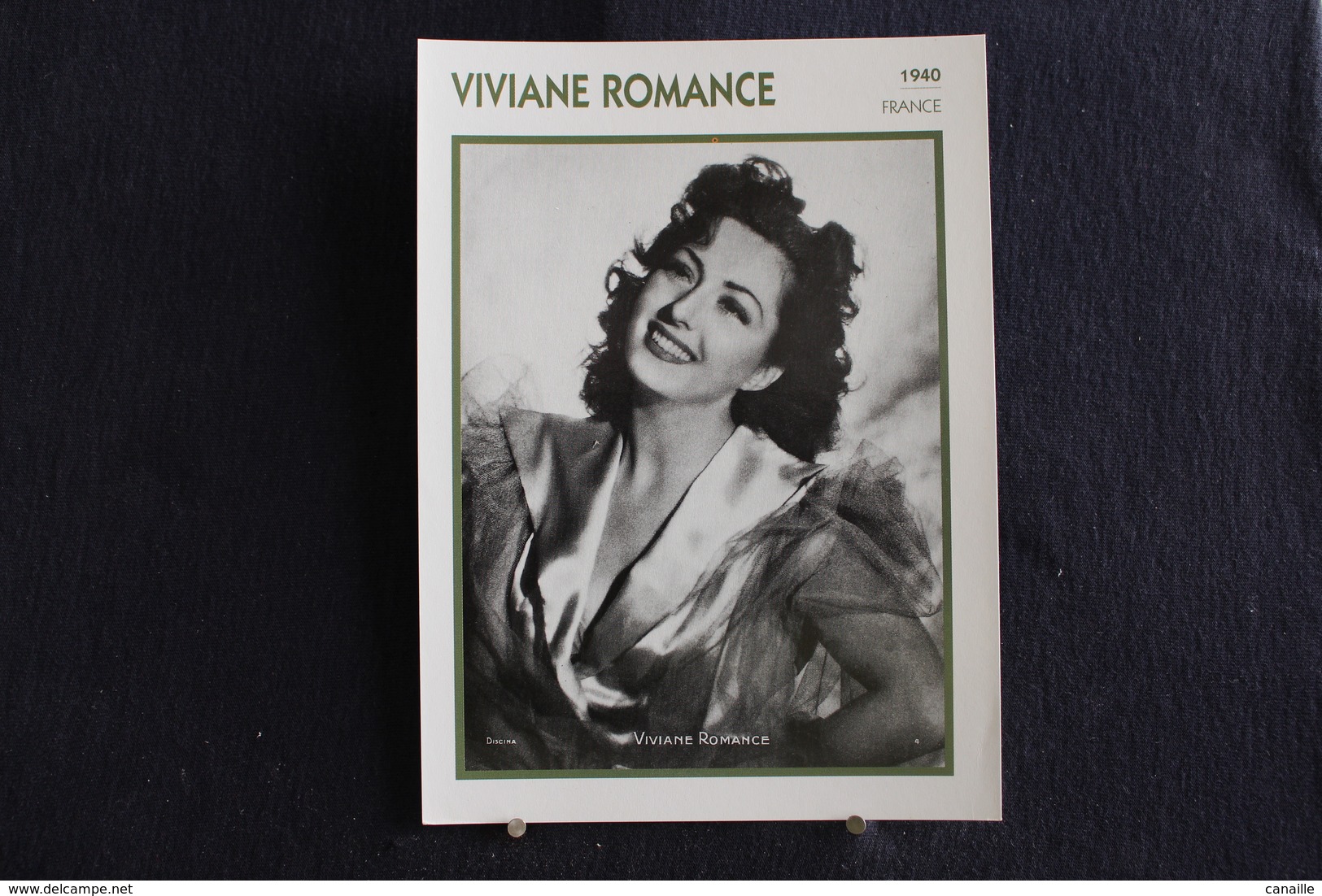 Sp-Actrice,française,1940 - Viviane Romance, Née Le 4 Juillet 1912 à Roubaix Et Morte Le 25 Septembre 1991 à Nice,france - Acteurs