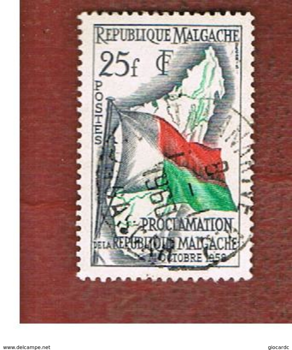 MADAGASCAR -  SG 5  -   1959   MALAGASY REPUBLIC: FLAG   -  USED° - Madagascar (1960-...)