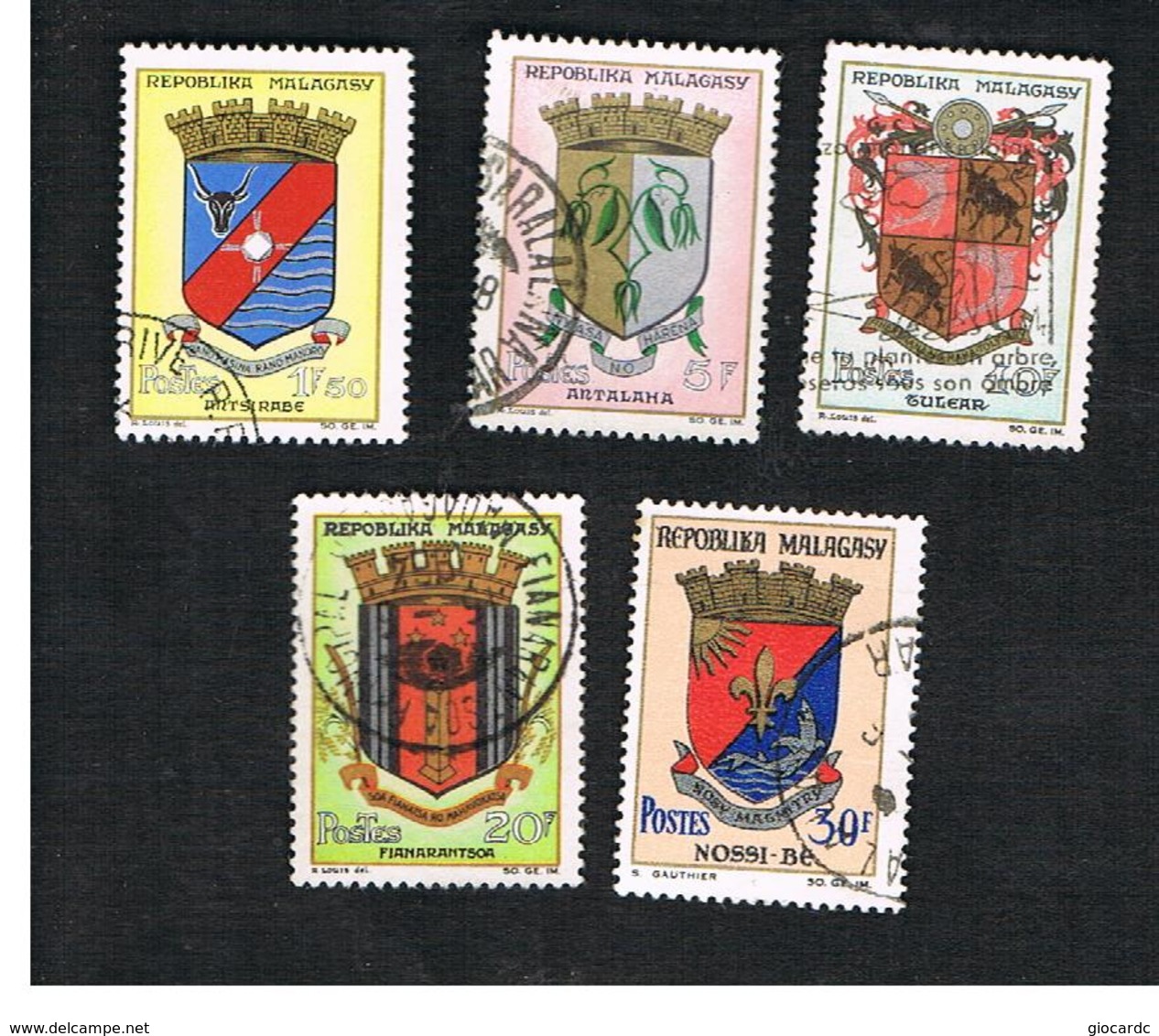 MADAGASCAR -  SG 71 -   1963 TOWNS ARMS   -  USED° - Madagascar (1960-...)