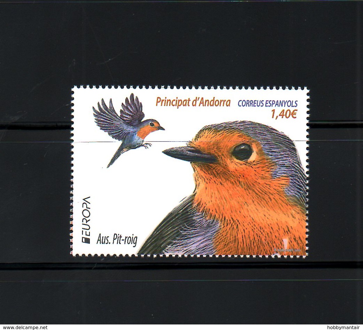 ANDORRA SP., 2019, BIRDS, EUROPA, 1v.,  MNH**NEW! - Other & Unclassified