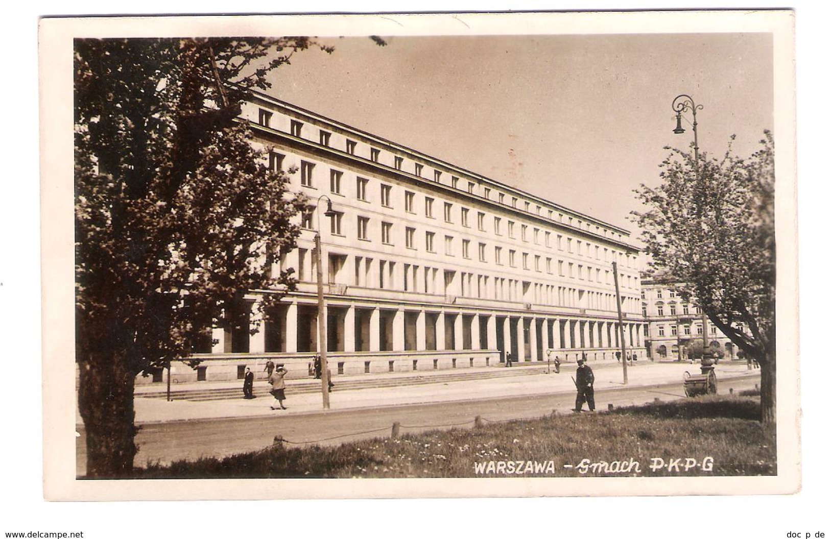 Polen - Warschau - Warszawa - Gmach - Caly Narod Buduje Swoja Stolice - P.K.P.G. - Old View - Polen