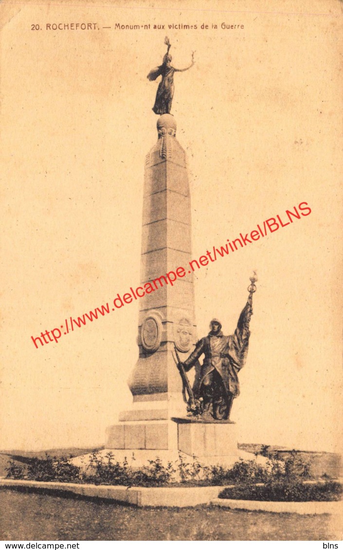 Monument Aux Victimes De La Guerre - Rochefort - Rochefort