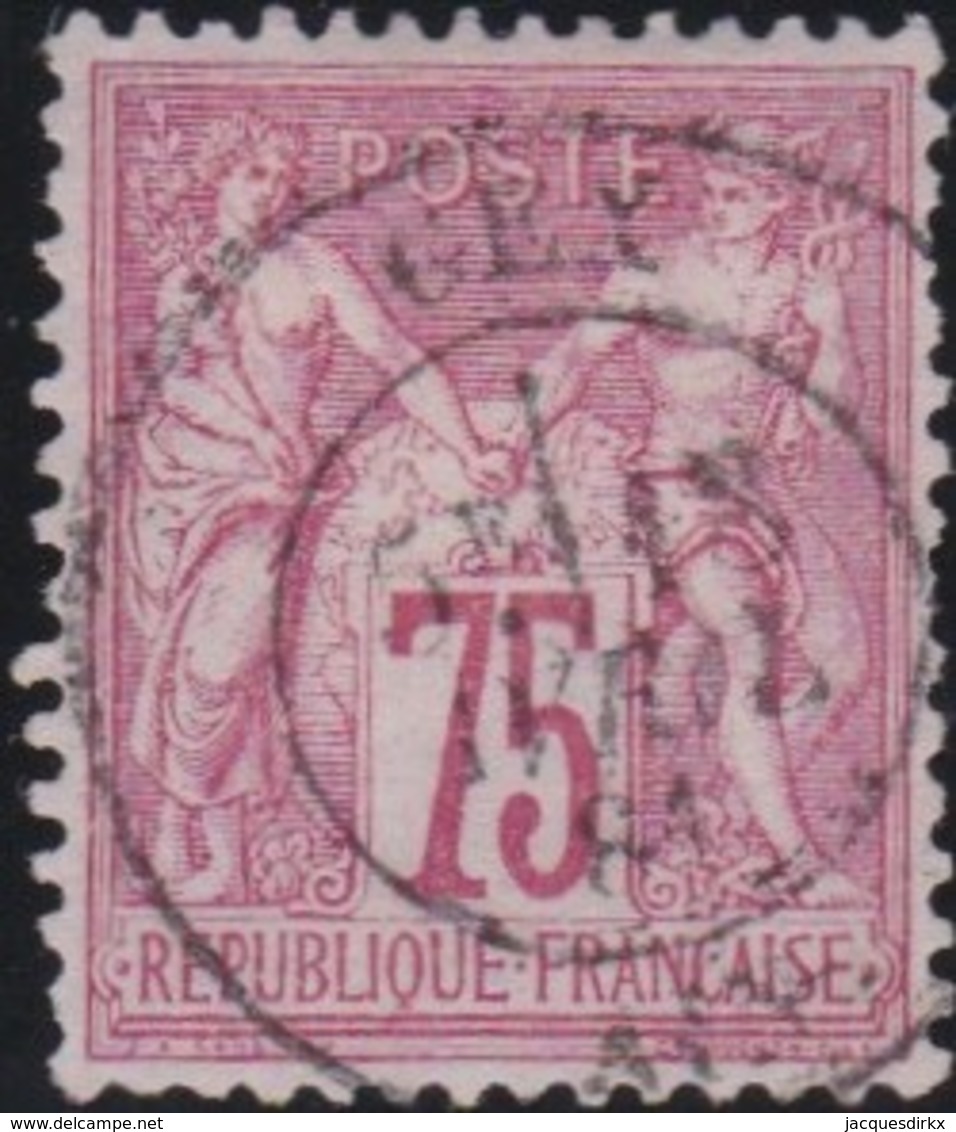 France  .   Yvert   .      71      .        O          .        Oblitéré - 1876-1878 Sage (Type I)