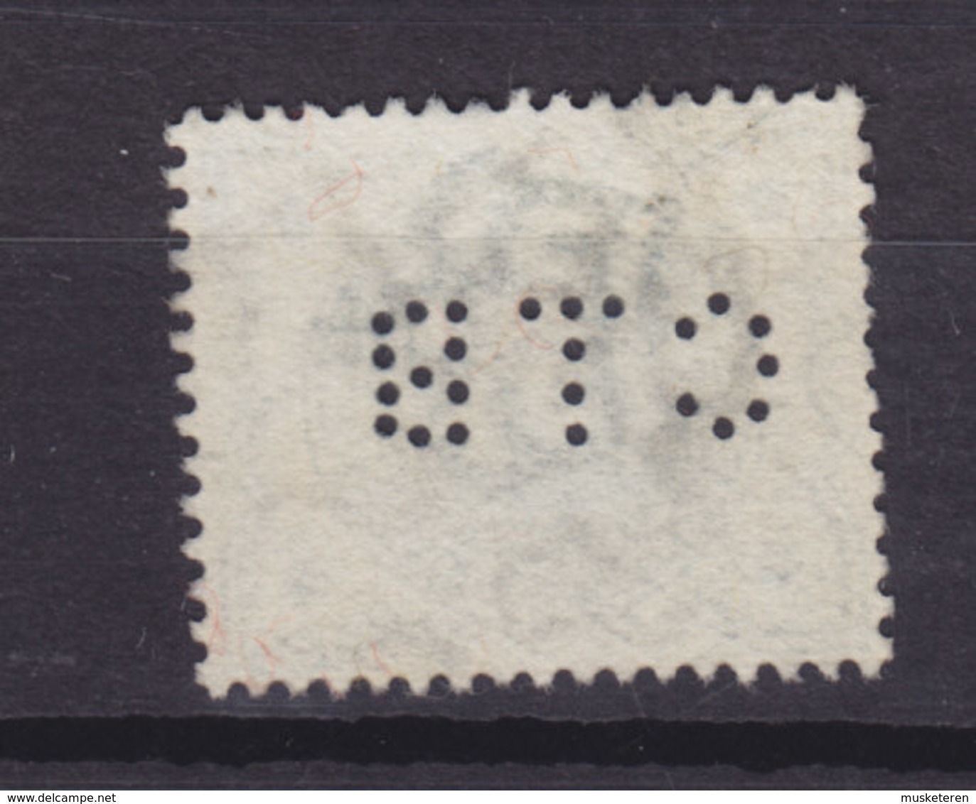 Great Britain Perfin Perforé Lochung 'CTB' Mi. 100, ½d. Victoria Stamp (2 Scans) - Gezähnt (perforiert)