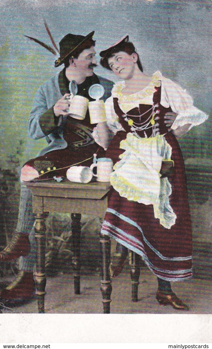 AS82 Social History - Couple In Traditional Costume - Costumes