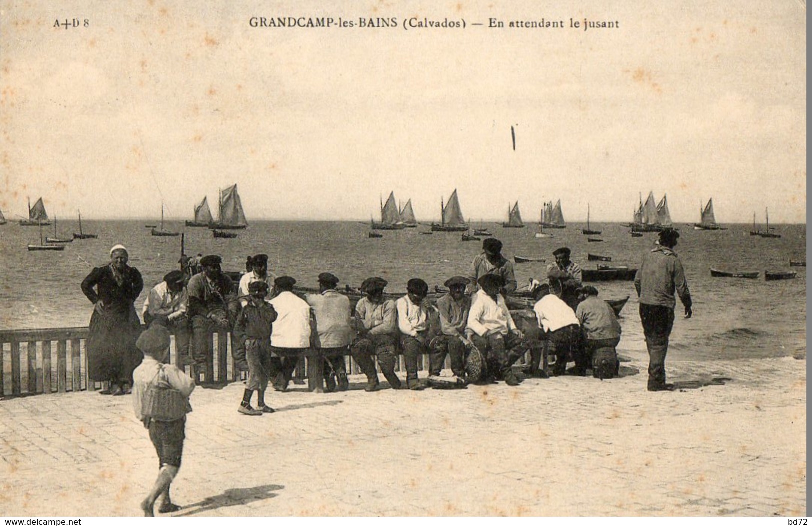 GRANDCAMP LES BAINS ( 14 ) - En Attendant Le Jusant - Autres & Non Classés