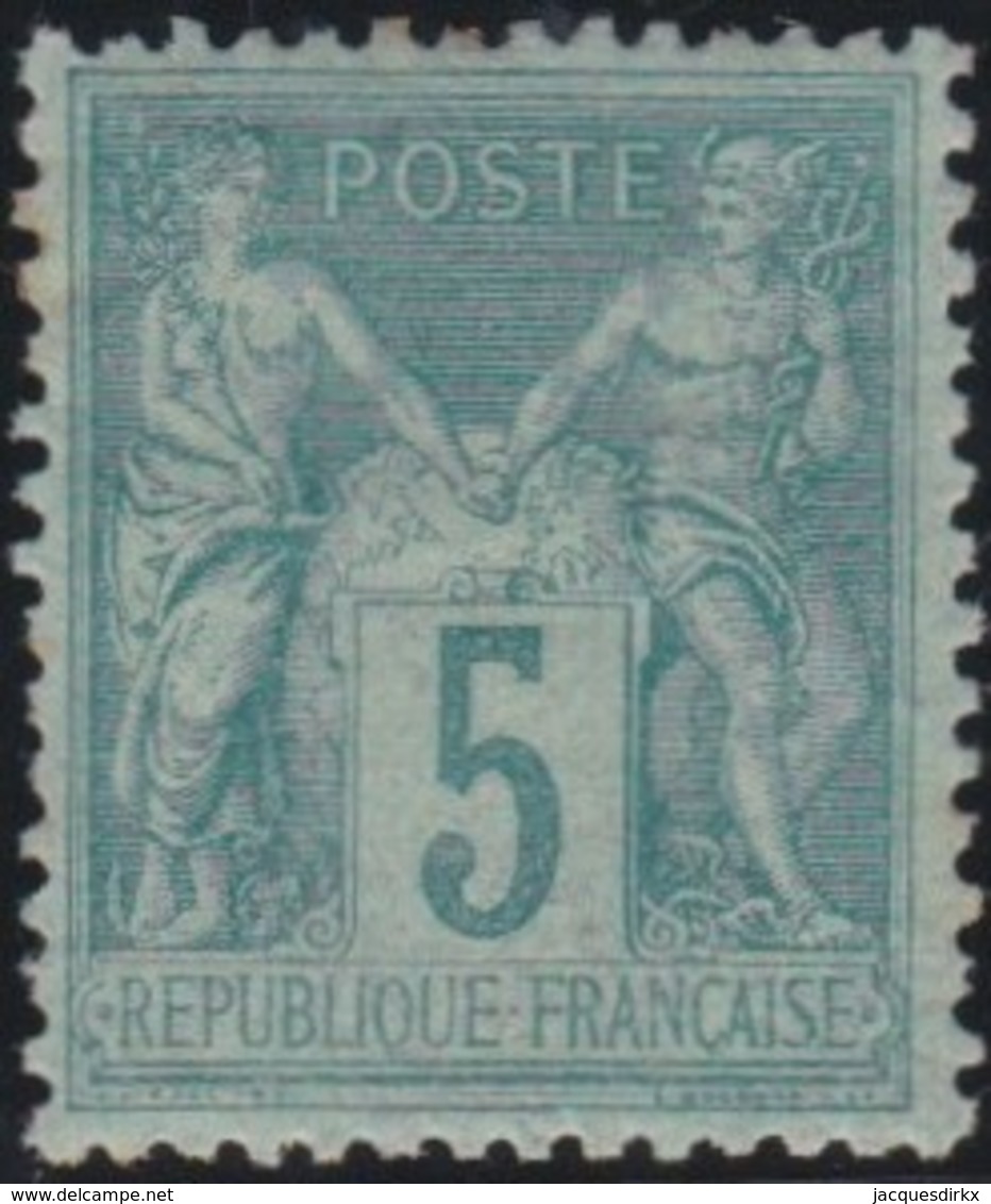 France  .   Yvert   .     75      .       *       .       Neuf Avec Charniere  .  /   .  Mint-hinged - 1876-1898 Sage (Type II)