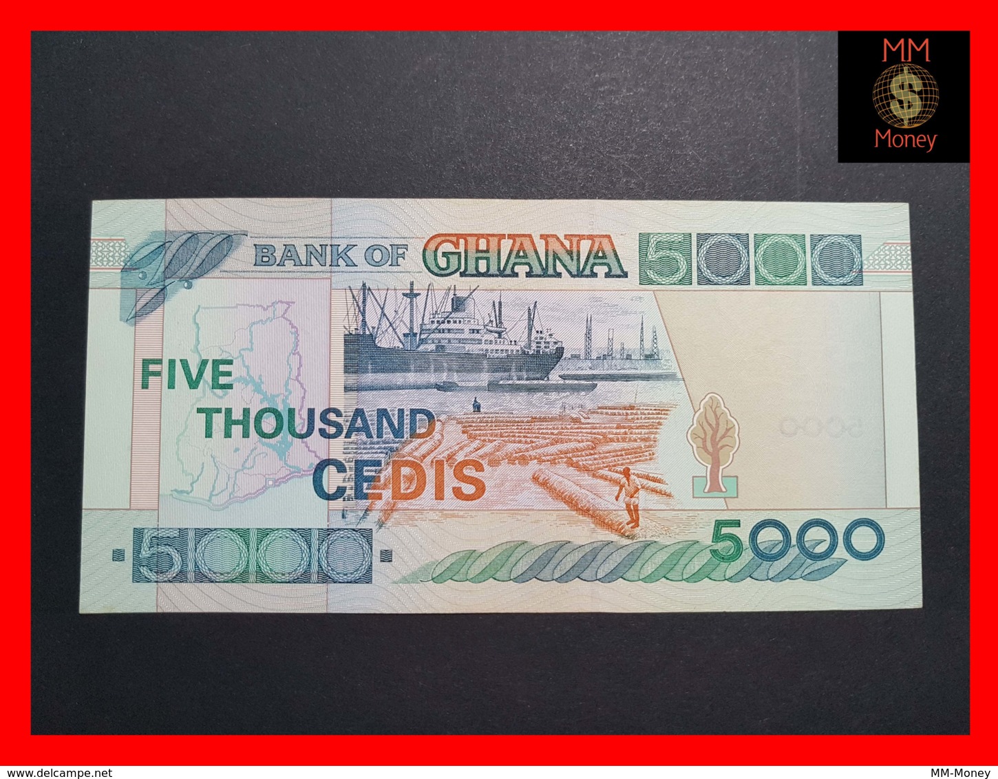 GHANA 5.000 5000 CEDIS  1.7.2000 P. 34 E  XF - Ghana