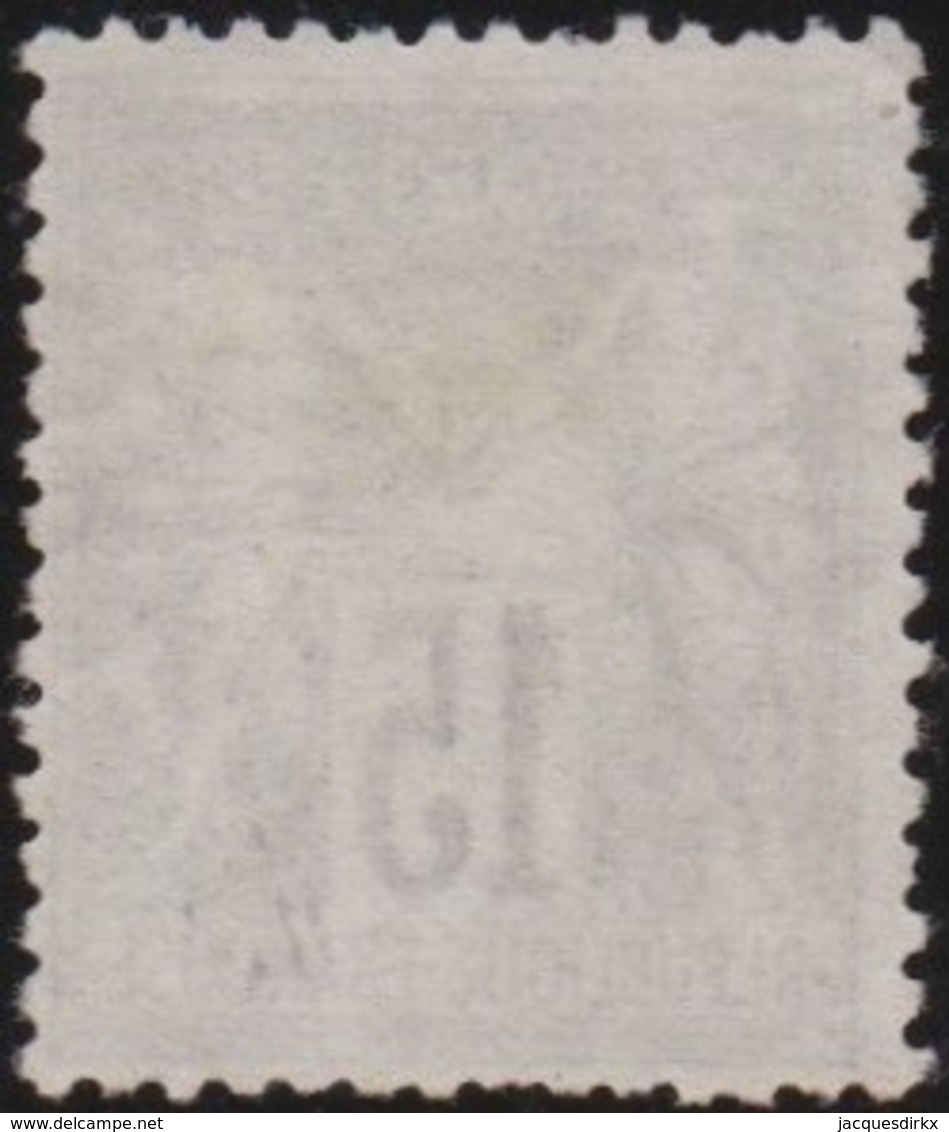 France  .   Yvert   .     66  (2 Scans)      .      (*)      .       Pas De Gomme  .  /   . No Gum - 1876-1898 Sage (Type II)