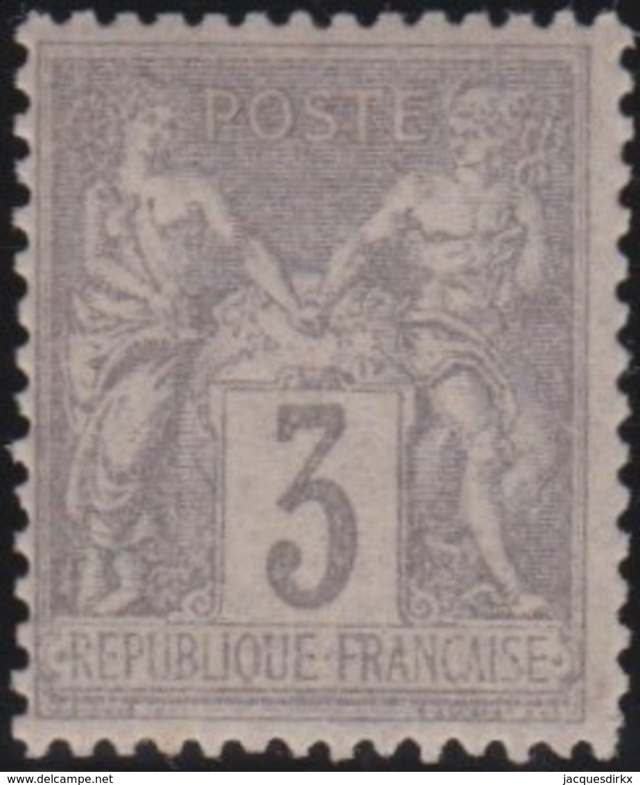 France  .   Yvert   .   87       .     *       .      Neuf Avec Charniere  .  /   . Mint-hinged - 1876-1898 Sage (Type II)