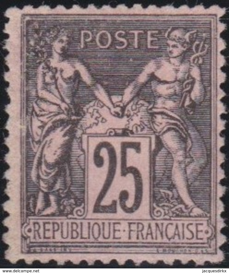 France  .   Yvert   .     97      .       (*)          .     Pas De Gomme  .  /  .  No Gum - 1876-1898 Sage (Type II)