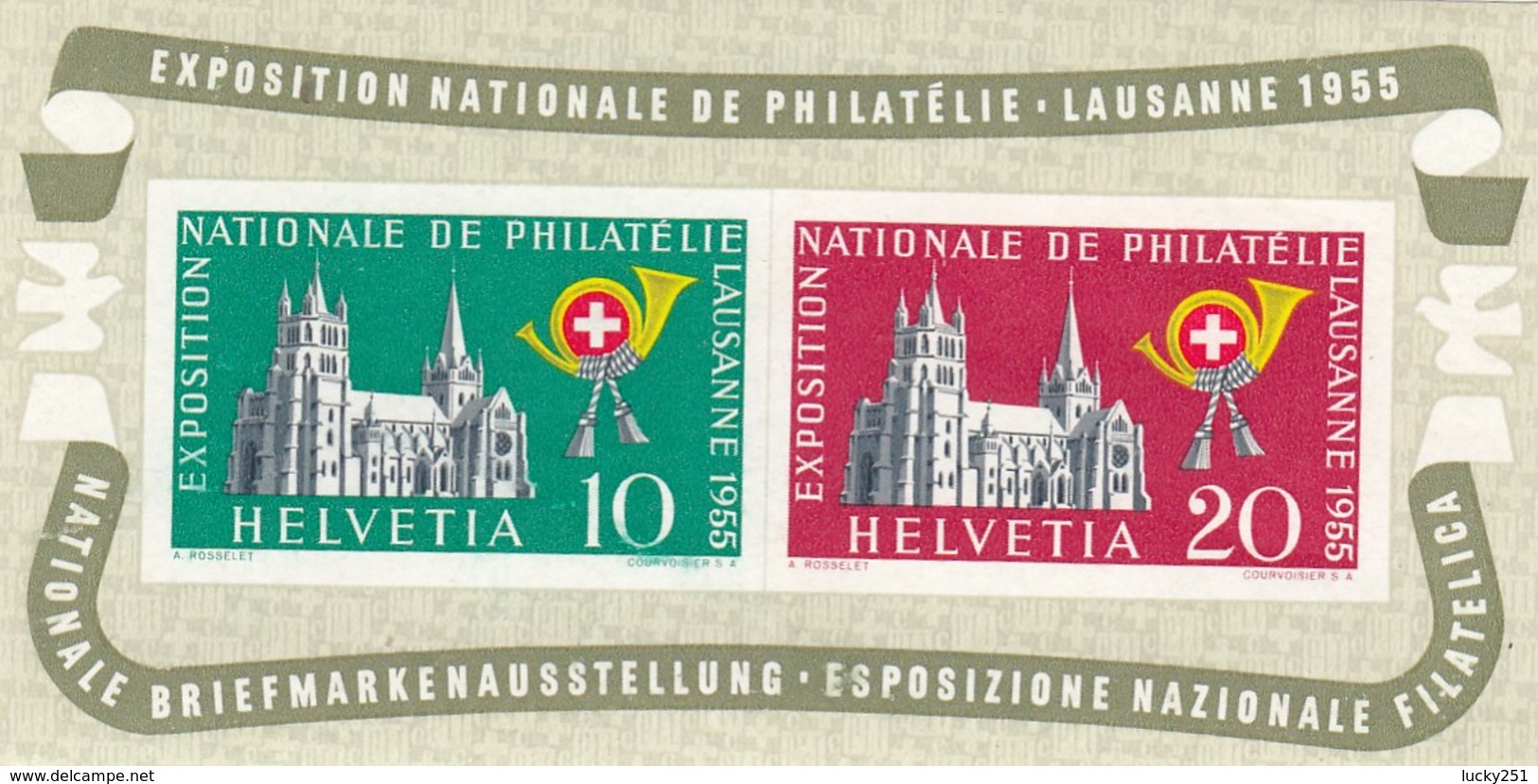 Suisse - 1955 - Neuf** - Bloc Feuillet N°15 - Blocks & Sheetlets & Panes