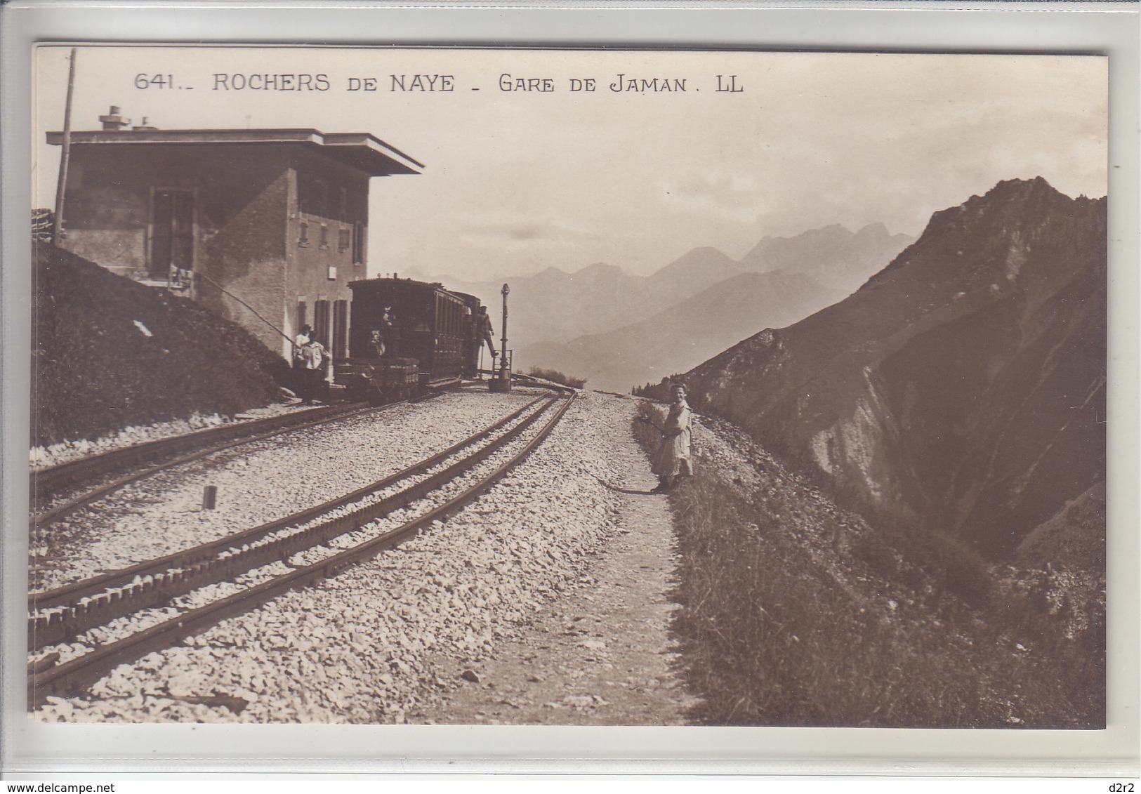 ROCHERS DE NAYE - GARE DE JAMAN - ANCIEN TRAIN ET ANIMATION - N/C - Roche