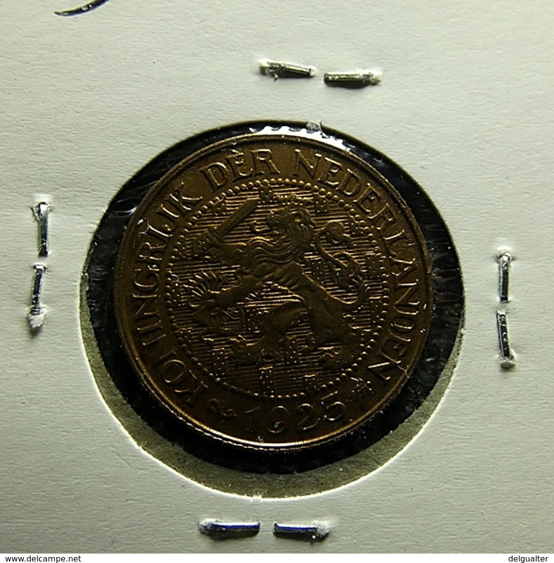 Netherlands 1 Cent 1925 Varnished - 1 Cent