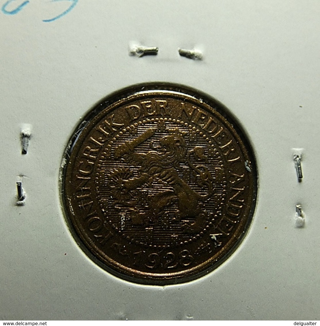 Netherlands 1 Cent 1928 Varnished - 1 Cent