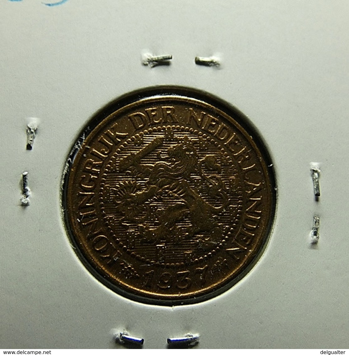 Netherlands 1 Cent 1937 Varnished - 1 Cent