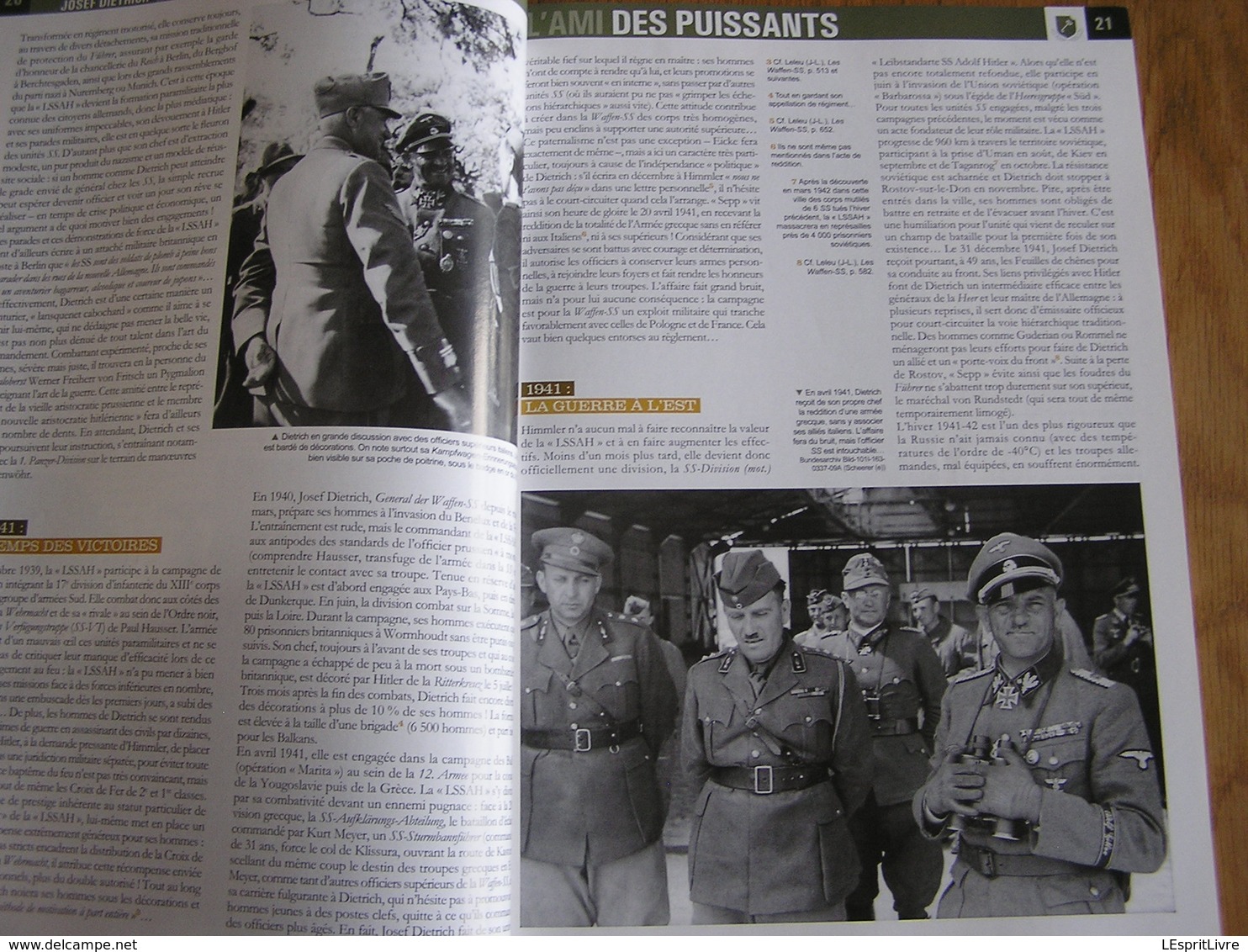 LIGNE DE FRONT Hors Série N° 13 Guerre 40 45 Waffen SS les Généraux de l'Ordre Noir Nazi Allemand Hausser Eicke Witt