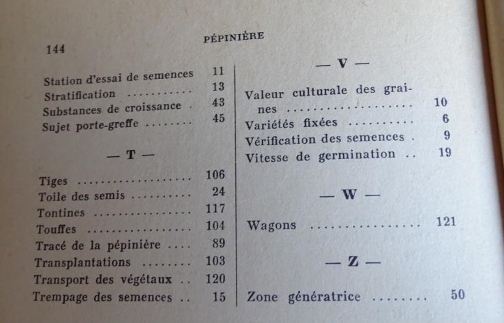 pépinière - p cuisance - bibliothèque de l'apprenti horticulteur - 1961