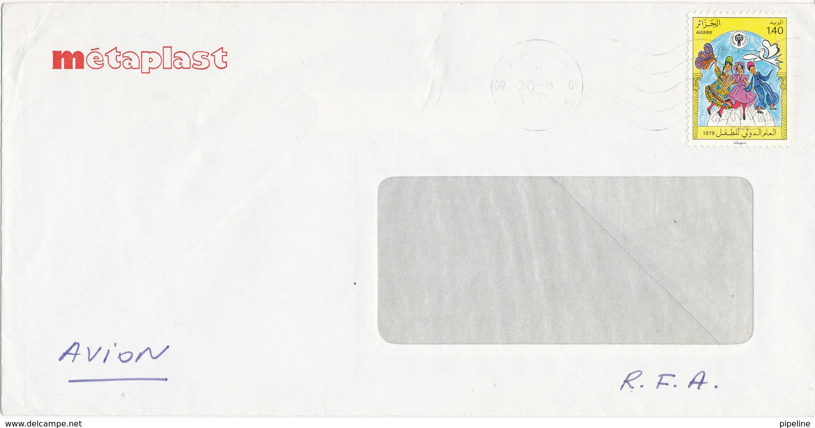 Algeria Cover Sent Air Mail To Germany 20-8-1979 Single Franked - Nigeria (1961-...)