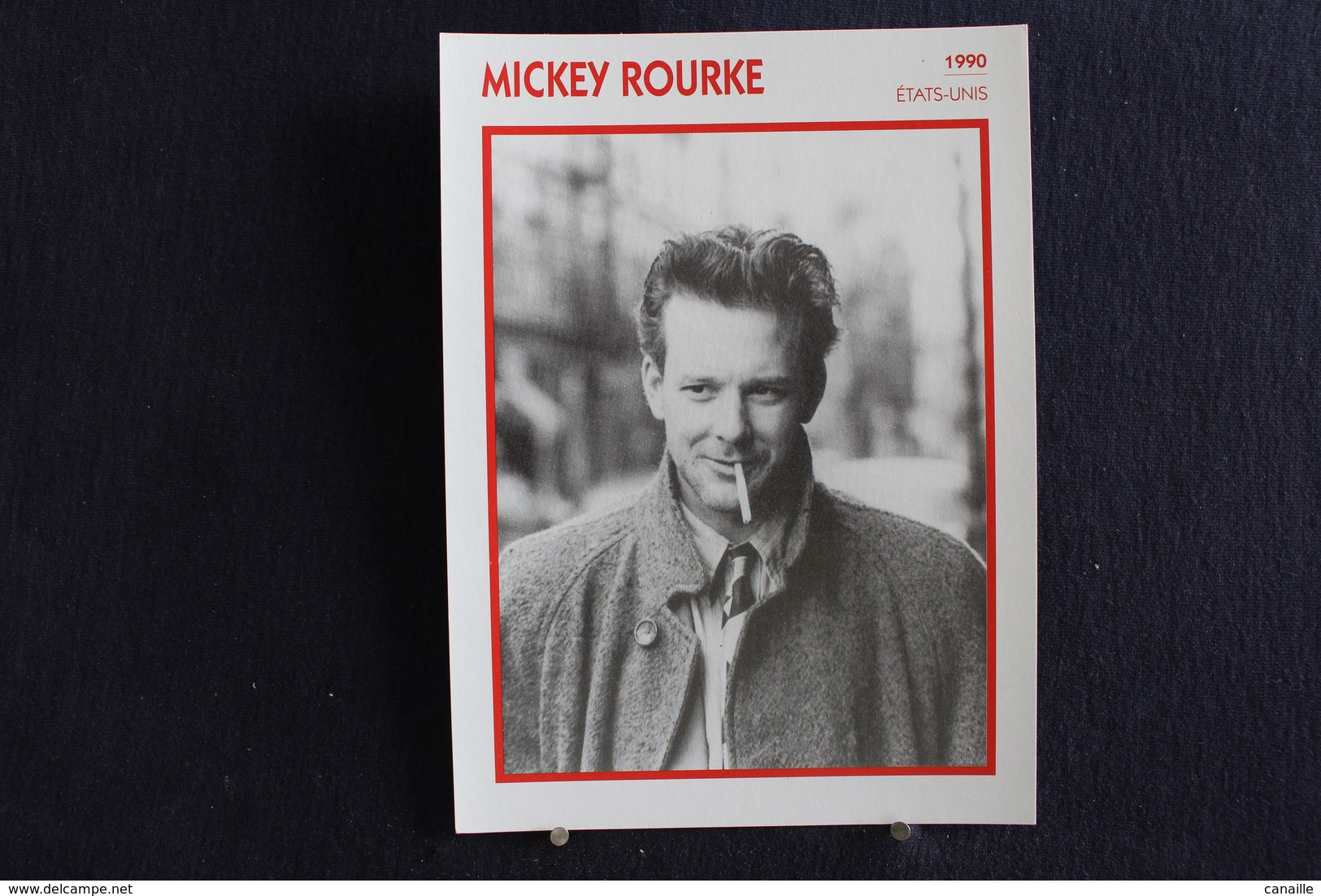 Sp-Acteur, 1990 - Mickey Rourke Est Un Acteur, Scénariste Et Boxeur Américain Né Le 16 Septembre 1952 à Schenectady - Acteurs