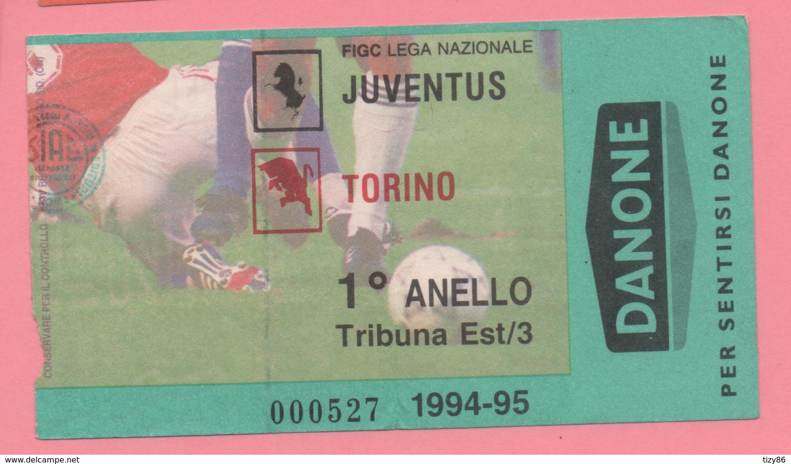 Biglietto D'ingresso Stadio Juventus Torino 1994/95 - Tickets D'entrée