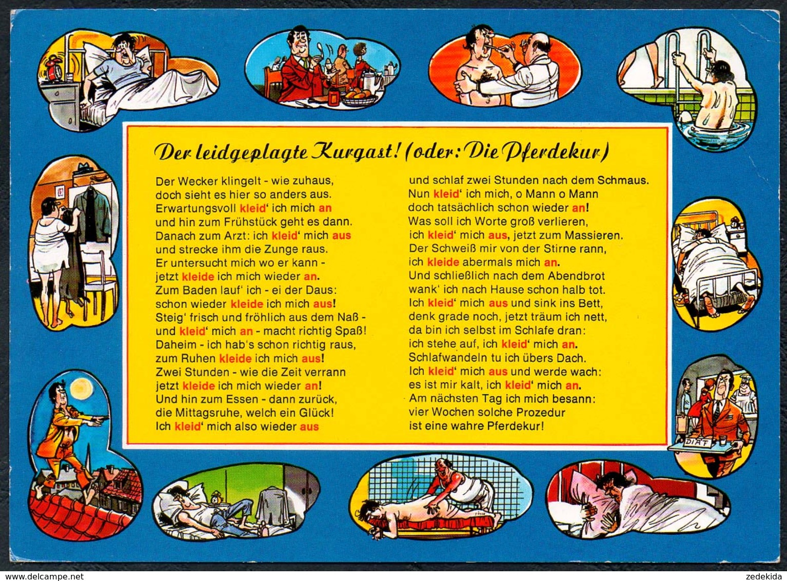 C7193 - Scherzkarte Humor - Kur Kurbad - Stadthagen - Verlag Schöning - Humor