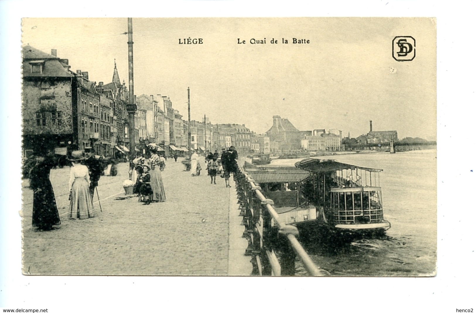 Liège - Le Quai De La Batte / Julien De Clerck / Landsturm-Inf. Batl. Meiningen XI. 4. 3. Comp. (Feldpost) - Luik