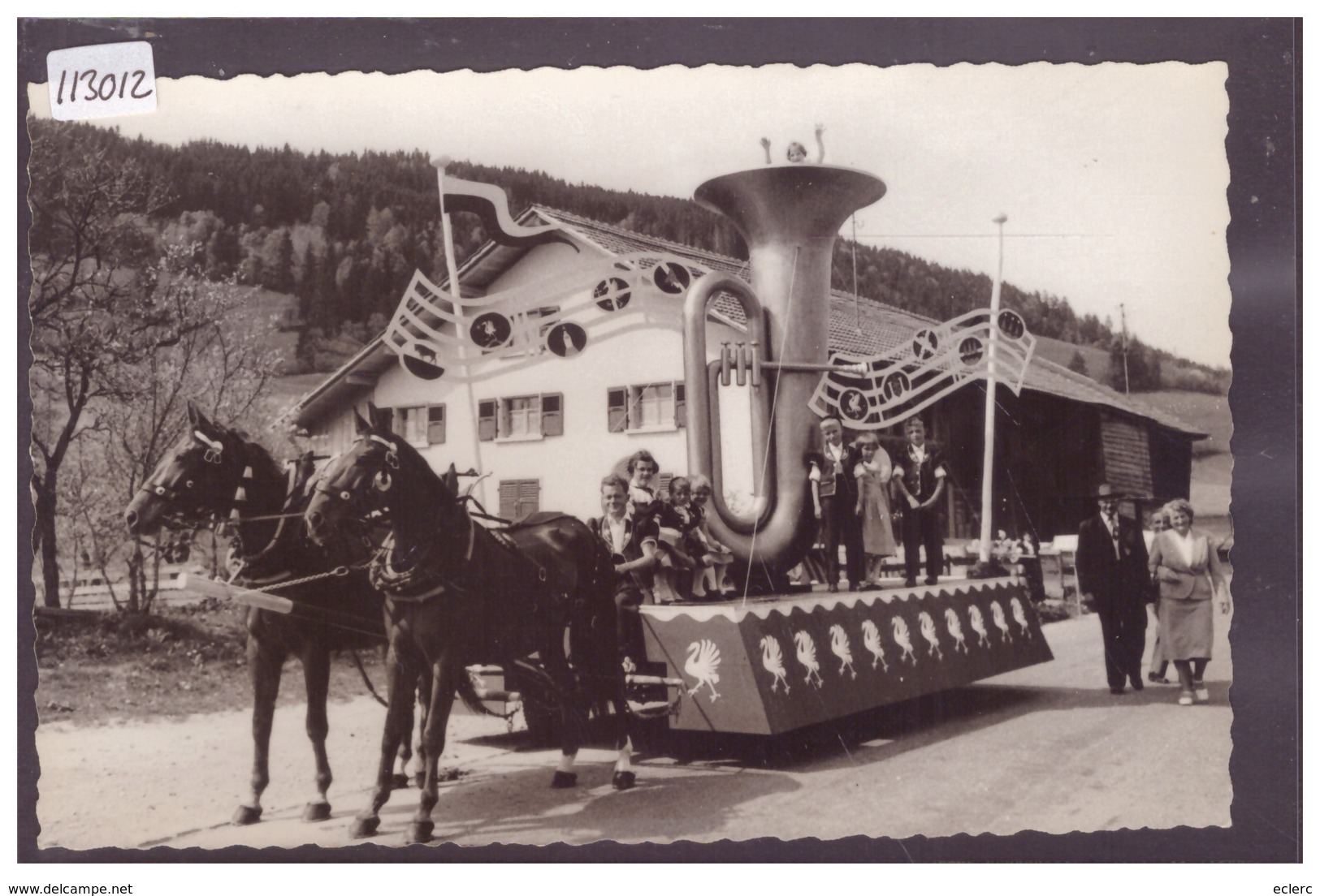 LA ROCHE - 13ème FÊTE DES MUSIQUES GRUYERIENNES LE 11 MAI 1958 - TB - La Roche