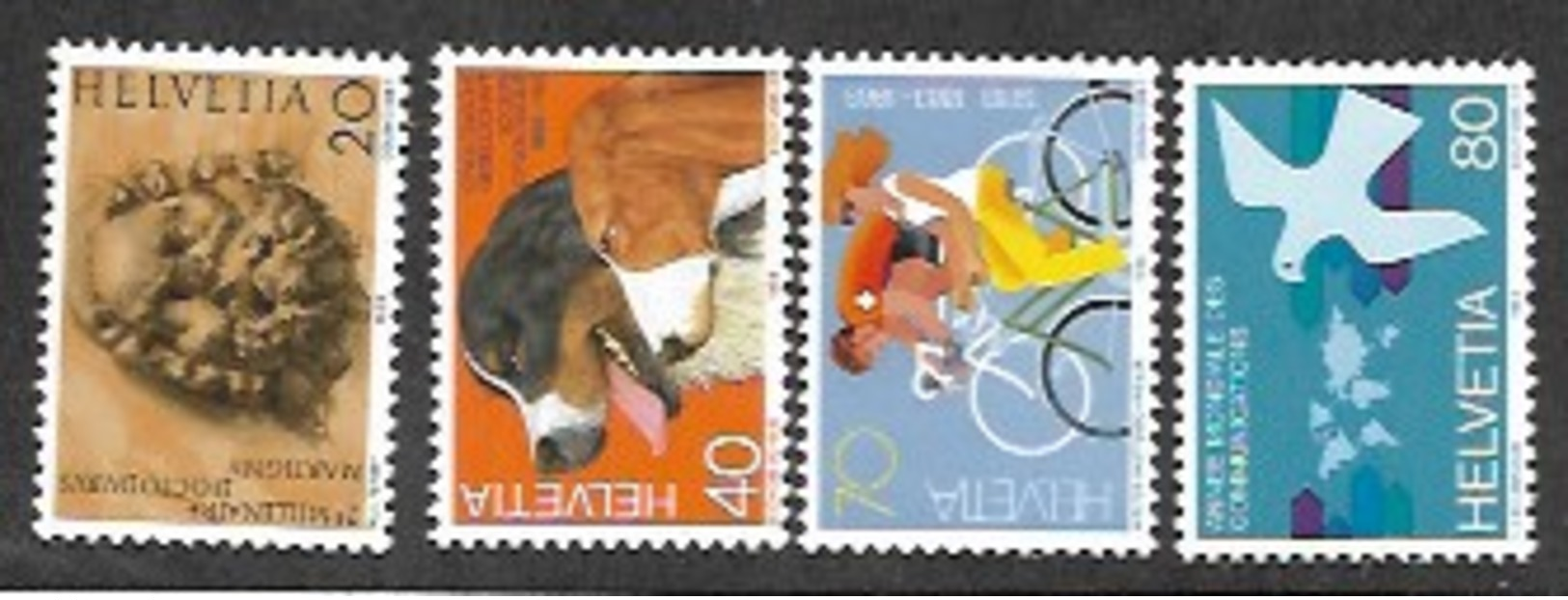 Switzerland,  Scott 2018 # 740-743,  Issued 1983,  Set Of 4,  MNH,  Cat $ 4.90 - Unused Stamps