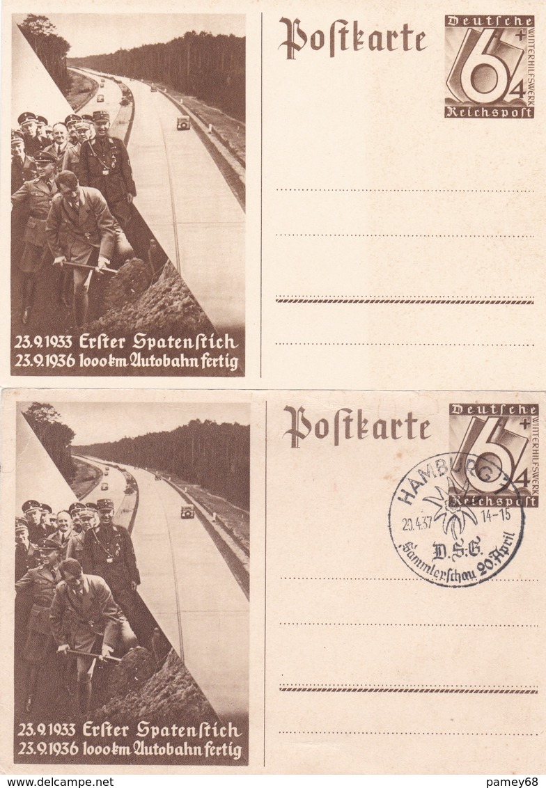 2 Entiers Illustre De Propagande Neuf/20.04.1937 - Sonstige & Ohne Zuordnung