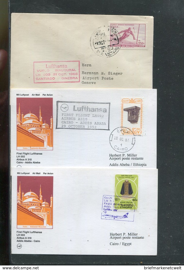 Flugpost / Int. Sammlung Mit Rd. 80 Belegen (23587-400) - Lots & Kiloware (max. 999 Stück)