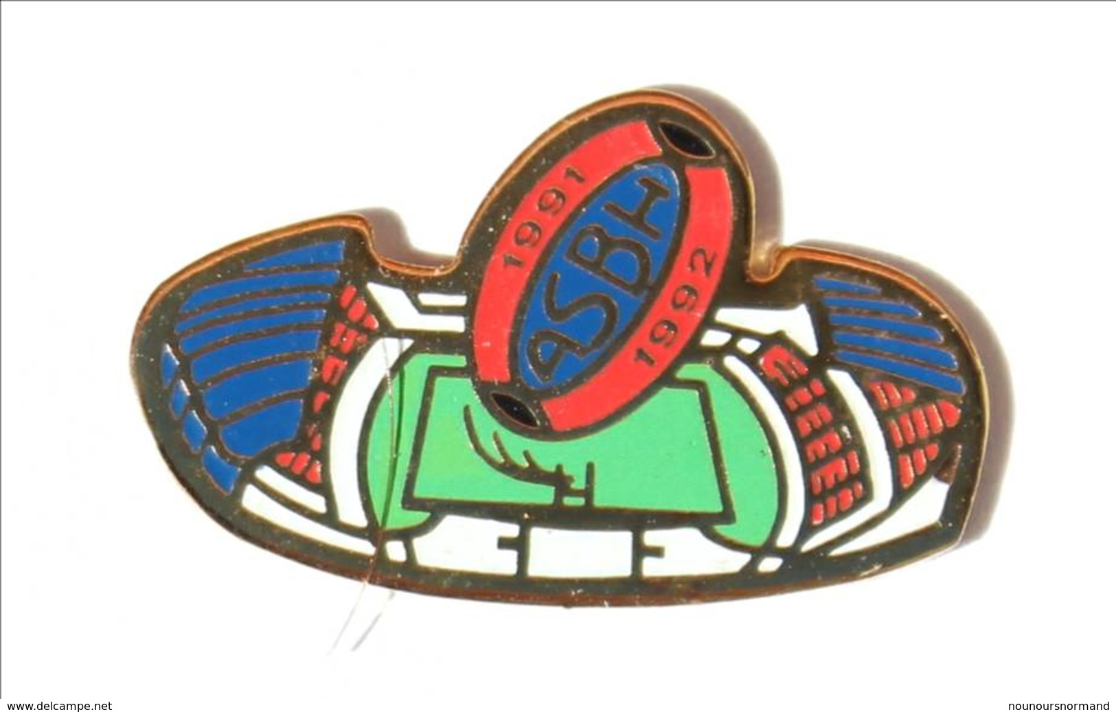 Pin's BEZIERS (34) - ASBH 1991 1992 - Association Sportive De Béziers Hérault - Stade Raoul-Barrière - R.G - I550 - Rugby