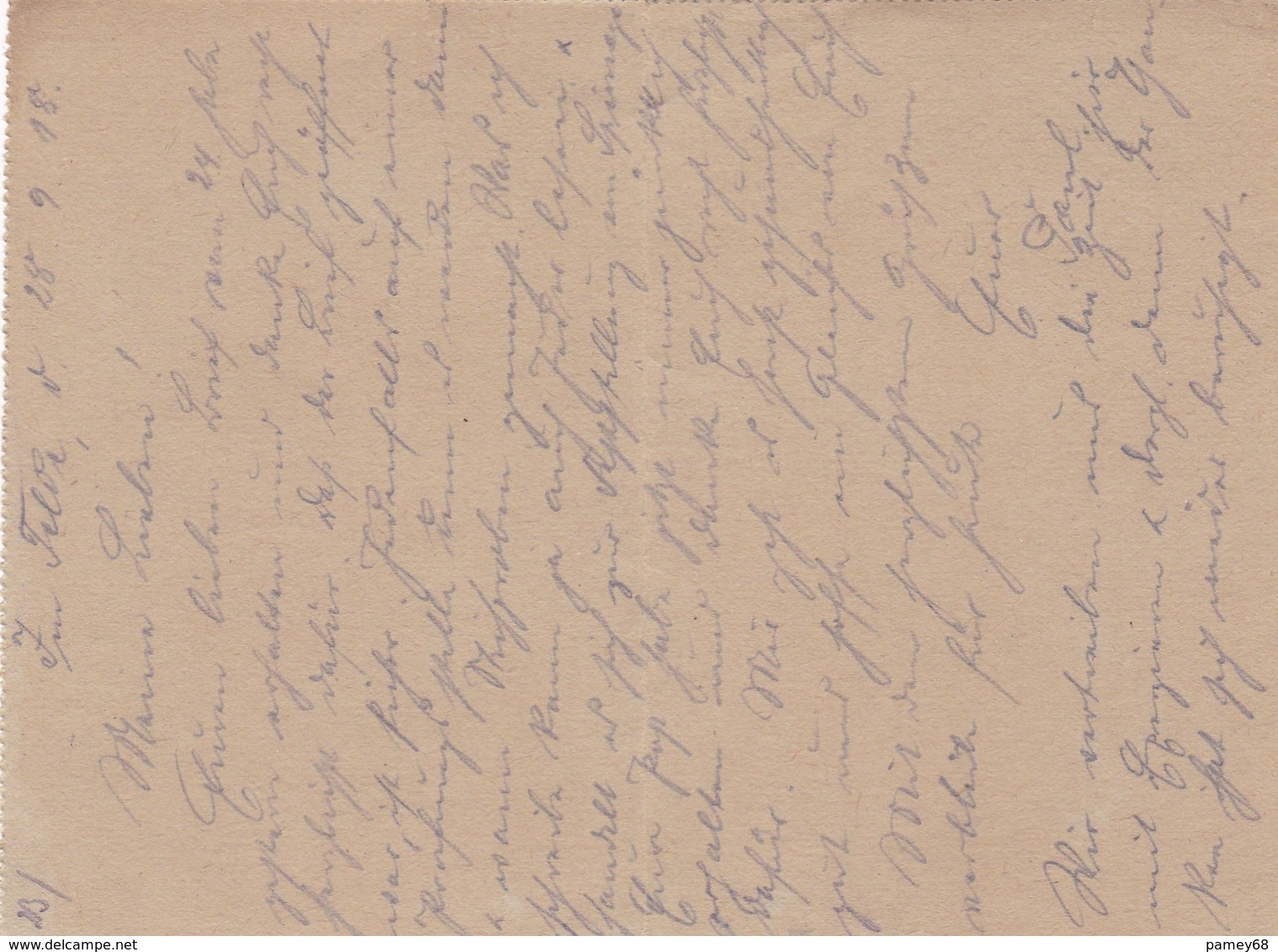 Entier Carte/lettre Feldpost 04.10.1918 - Sonstige & Ohne Zuordnung