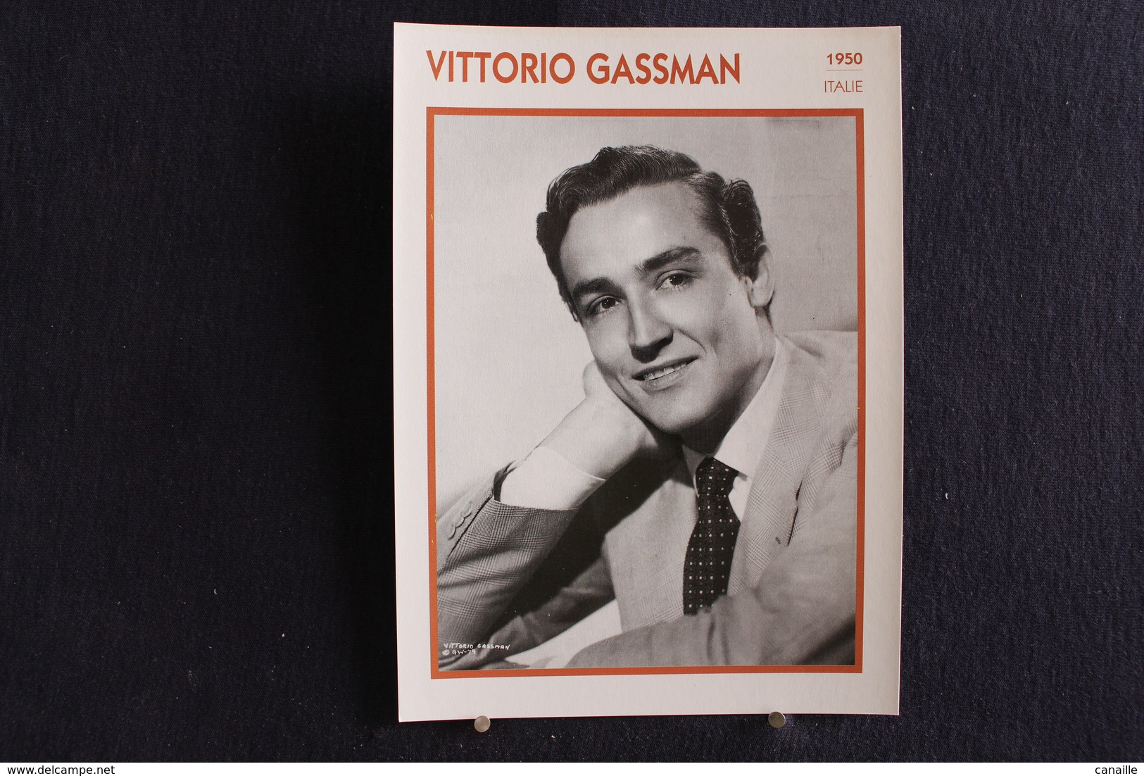 Sp-Acteur,metteur En Scène Italien, 1950 - Vittorio Gassman Né à Gênes En 1922,  Mort à Rome En 2000 - Acteurs