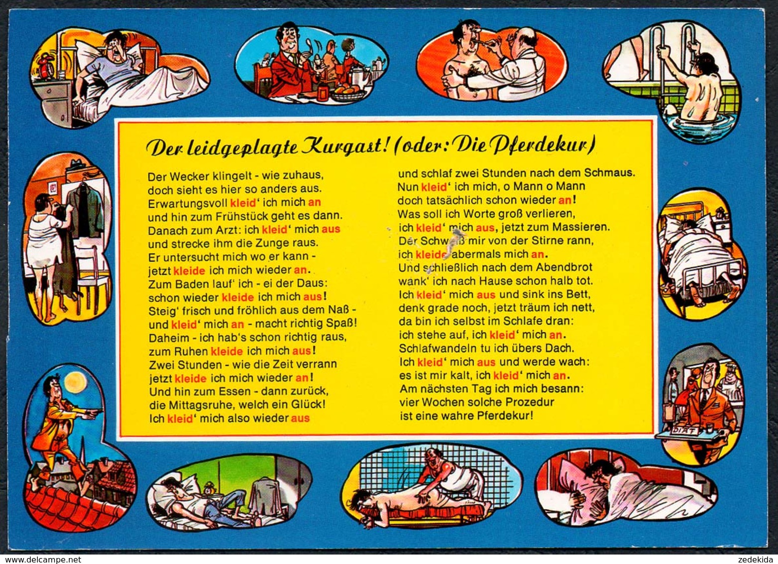C7235 - Scherzkarte Humor - Kur Kurbad - Stadthagen - Verlag Schöning - Humor