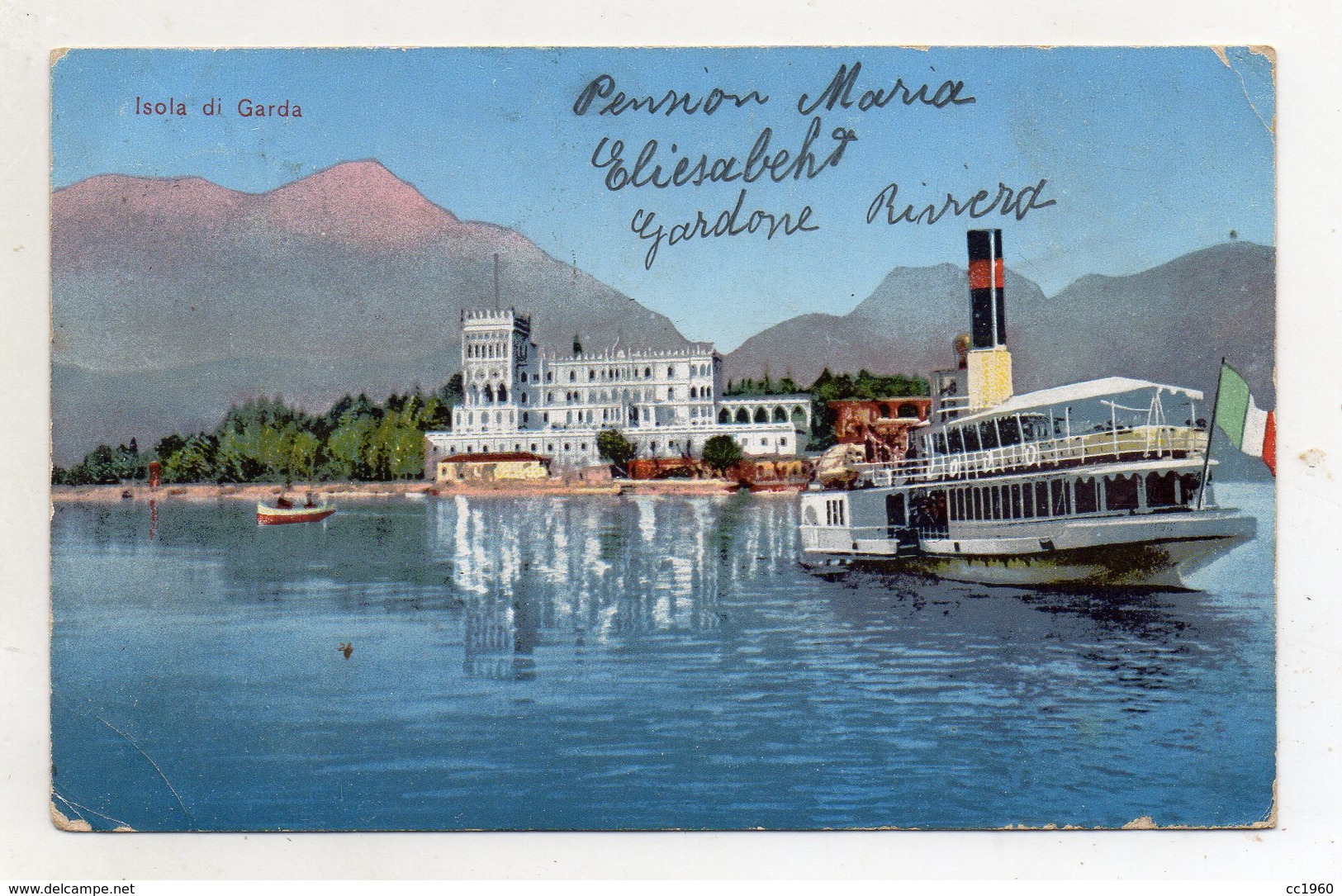 Isola Di Garda (Brescia) - Piroscafo - Viaggiata - (FDC16576) - Piroscafi