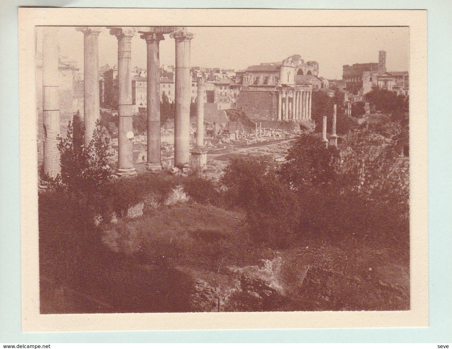 ROME Photo Du Forum Octobre 1920 Photo Amateur Format Environ 7,5 X 5,5 Cm - Luoghi