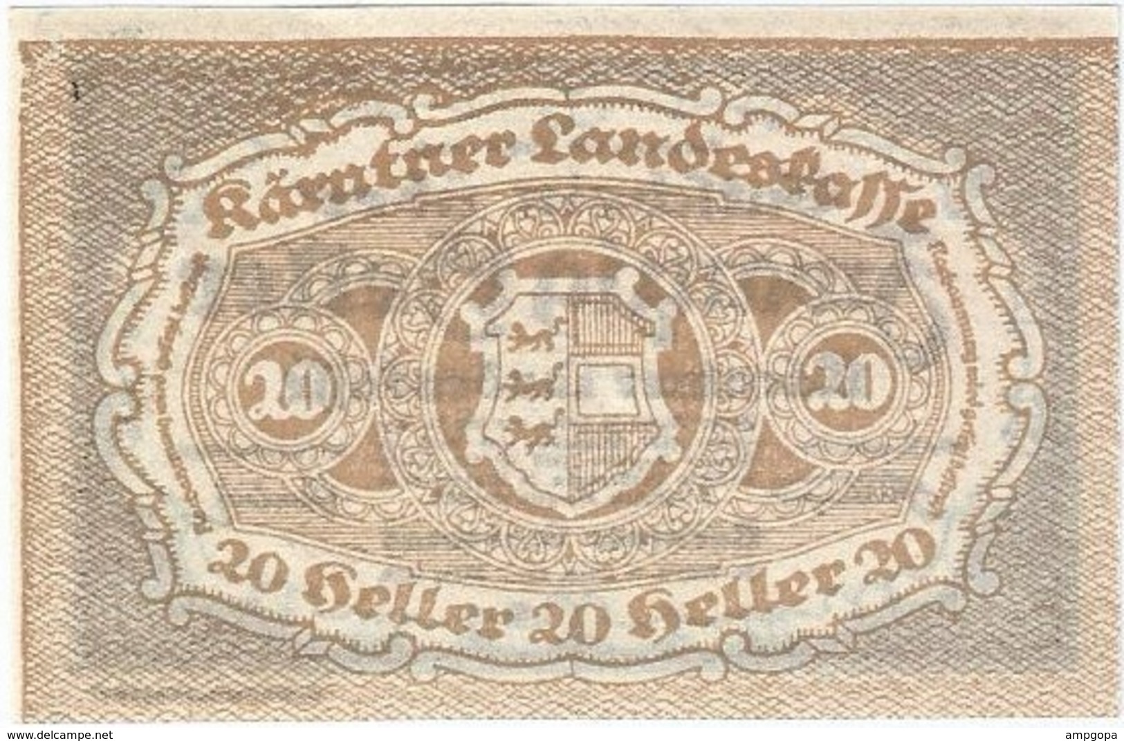 Austria (NOTGELD) 20 Heller Kärntner 1-3-1920 Kon 427 2  UNC Ref 3599-1 - Austria