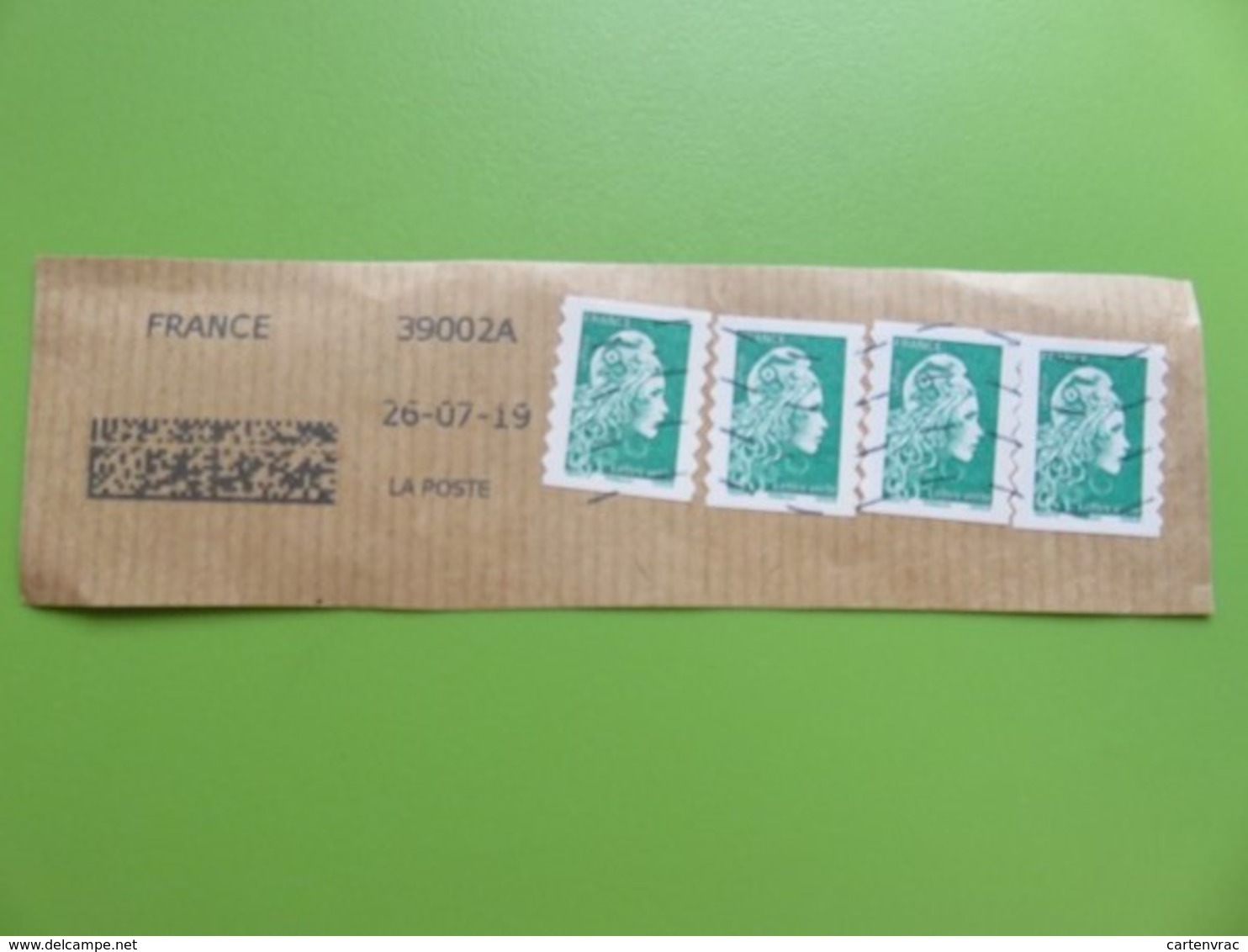 Timbre France YT 1598 AA - Marianne L'engagée - 2018 - 4 Timbres Sur Fragment - 2018-2023 Marianne L'Engagée