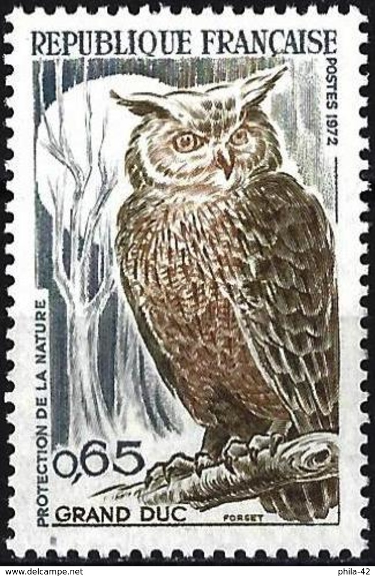 France 1972 - Mi 1787 - YT 1694  ( Eurasian Eagle-Owl ) MNH** - Ungebraucht