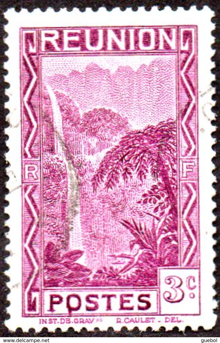 Réunion Obl. N° 163 - Vue -> Bras Des Demoiselles Le 3 Ct Violet - Oblitérés