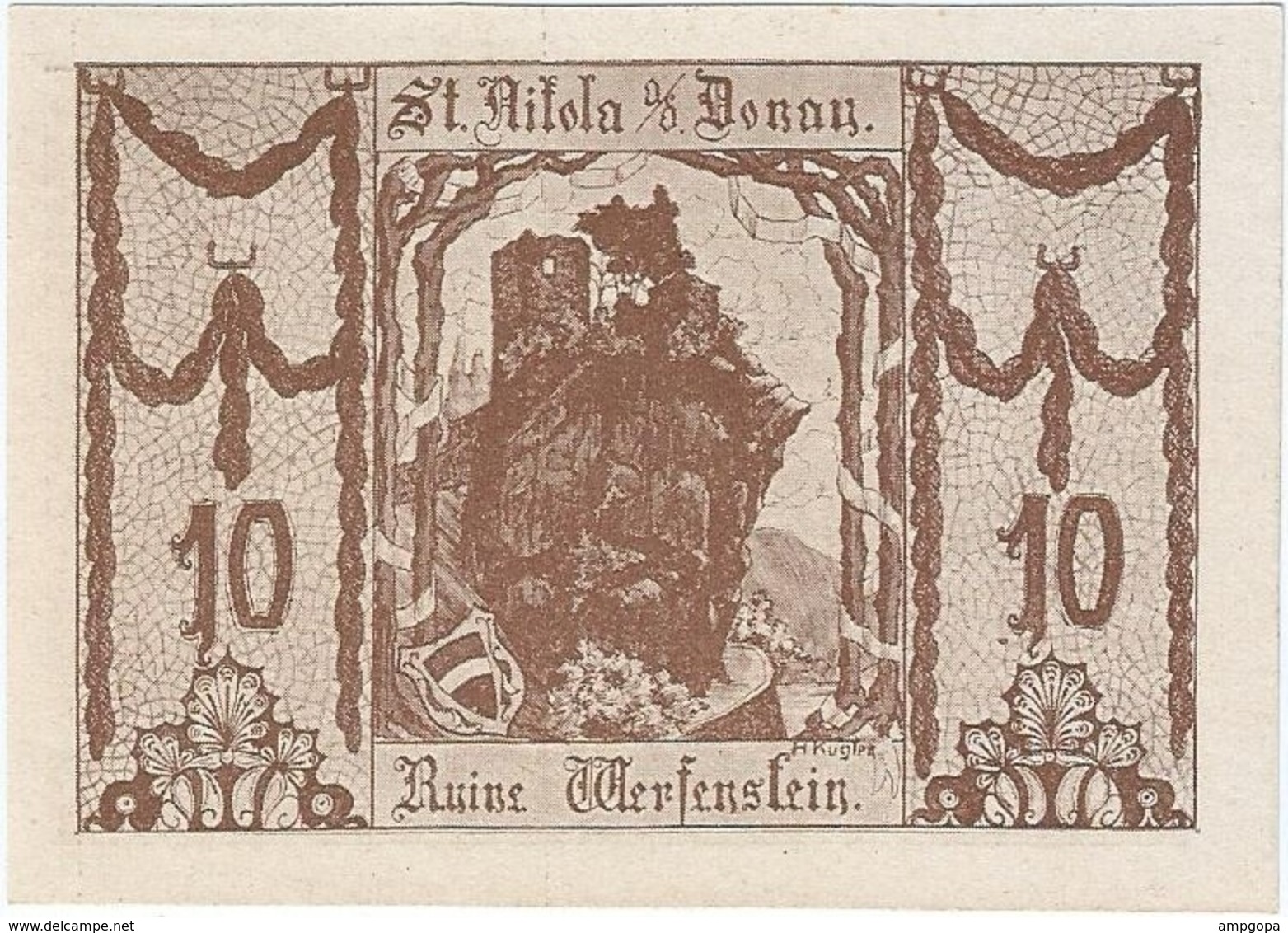 Austria (NOTGELD) 10 Heller Sankt Nikola Donau 31-12-1920 Kon 914 III.a.1  UNC Ref 3661-1 - Austria